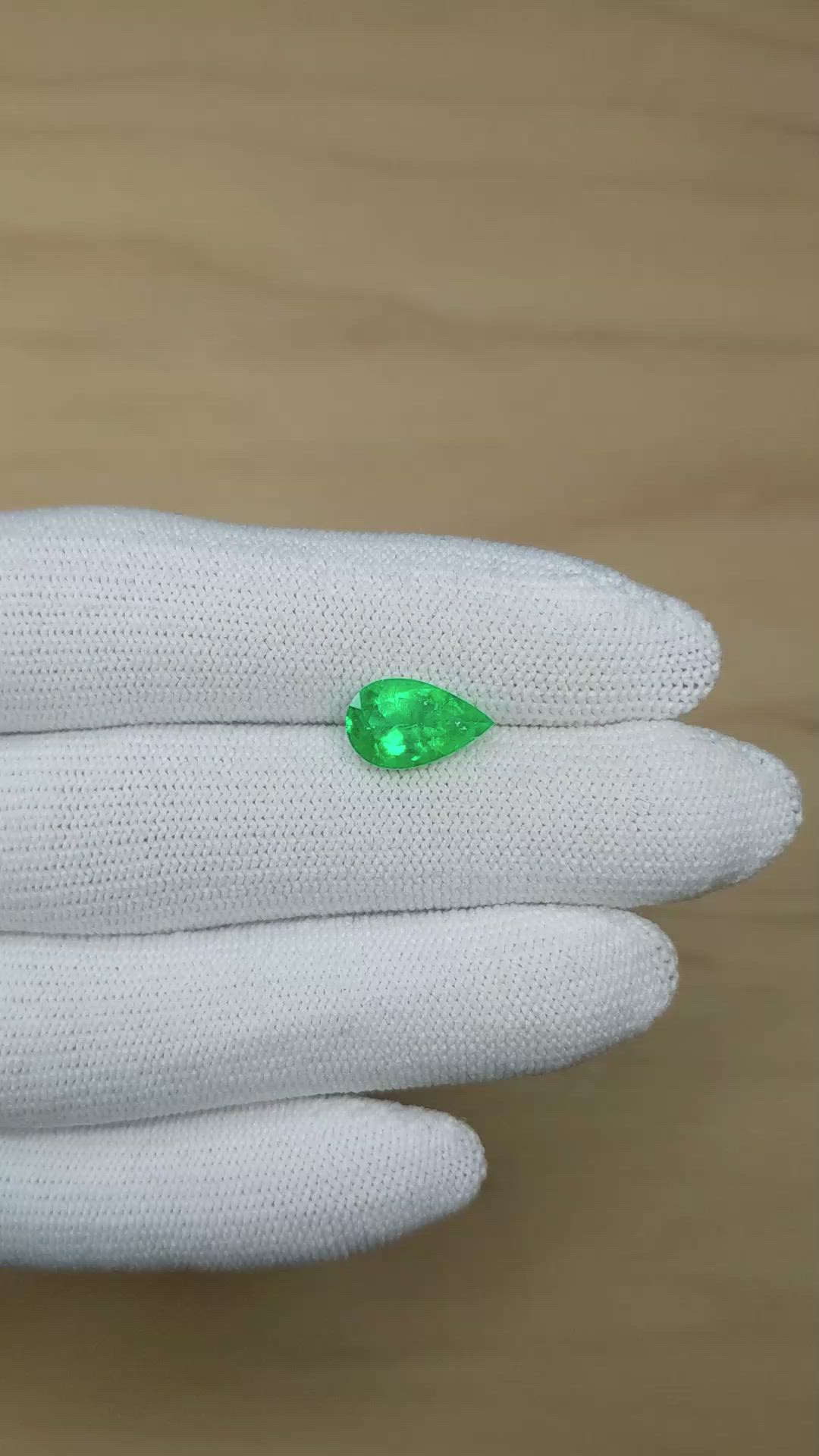 1.79 Ct. Emerald from Colombia Size Video