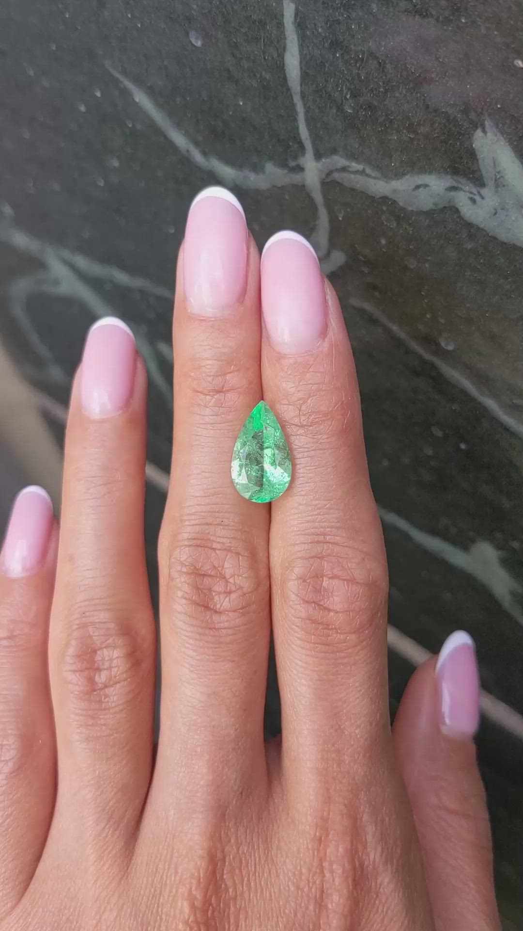 3.61 Ct. Emerald from Colombia Size Video