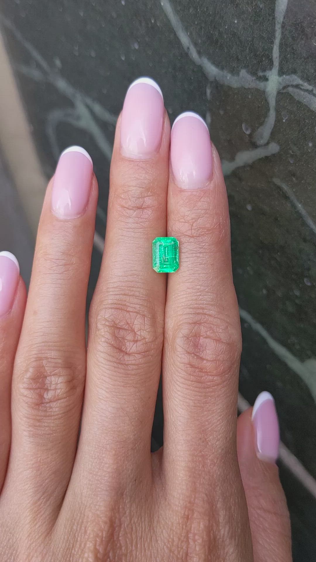 1.29 Ct. Emerald from Colombia Size Video