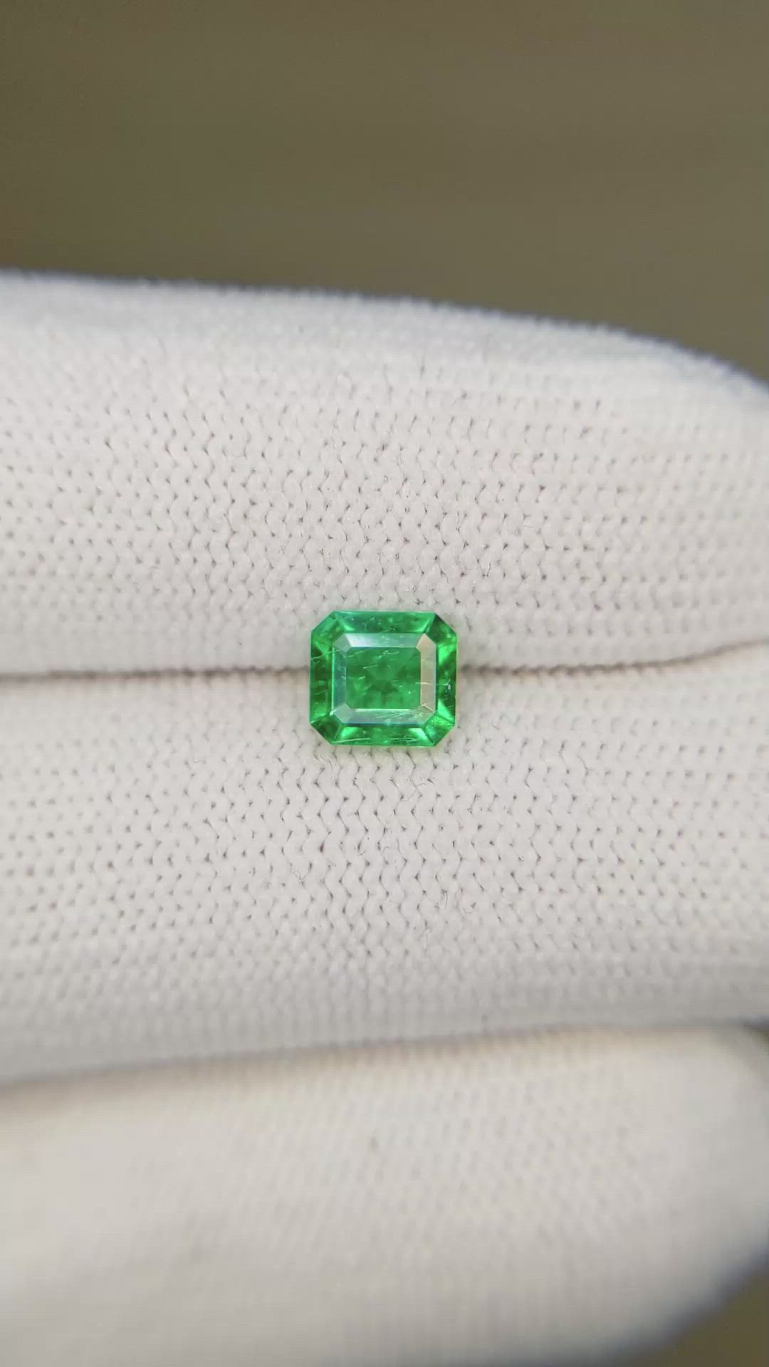 0.57 Ct. Emerald from Colombia Size Video