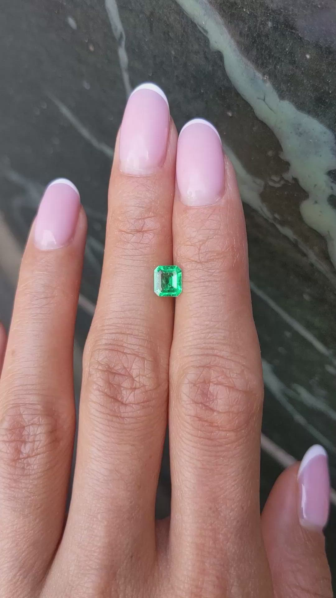 0.57 Ct. Emerald from Colombia Size Video