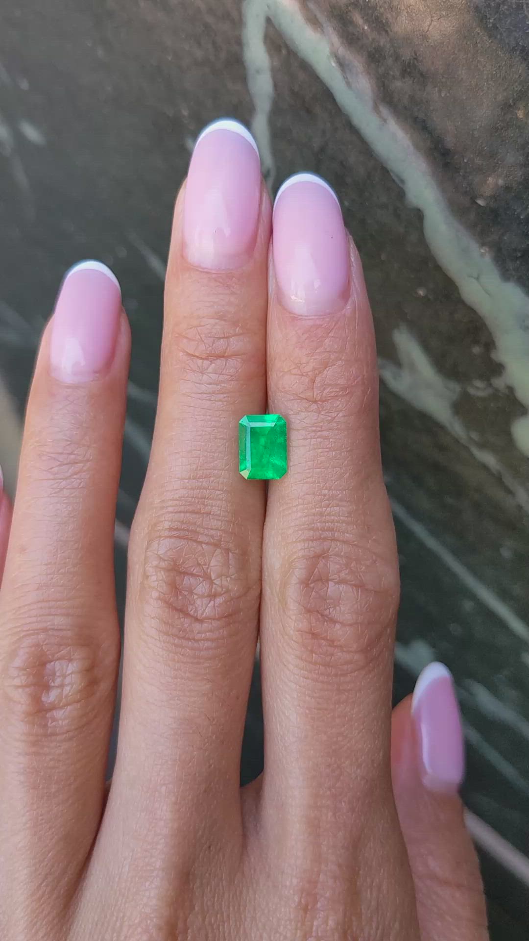 1.26 Ct. Emerald from Colombia Size Video