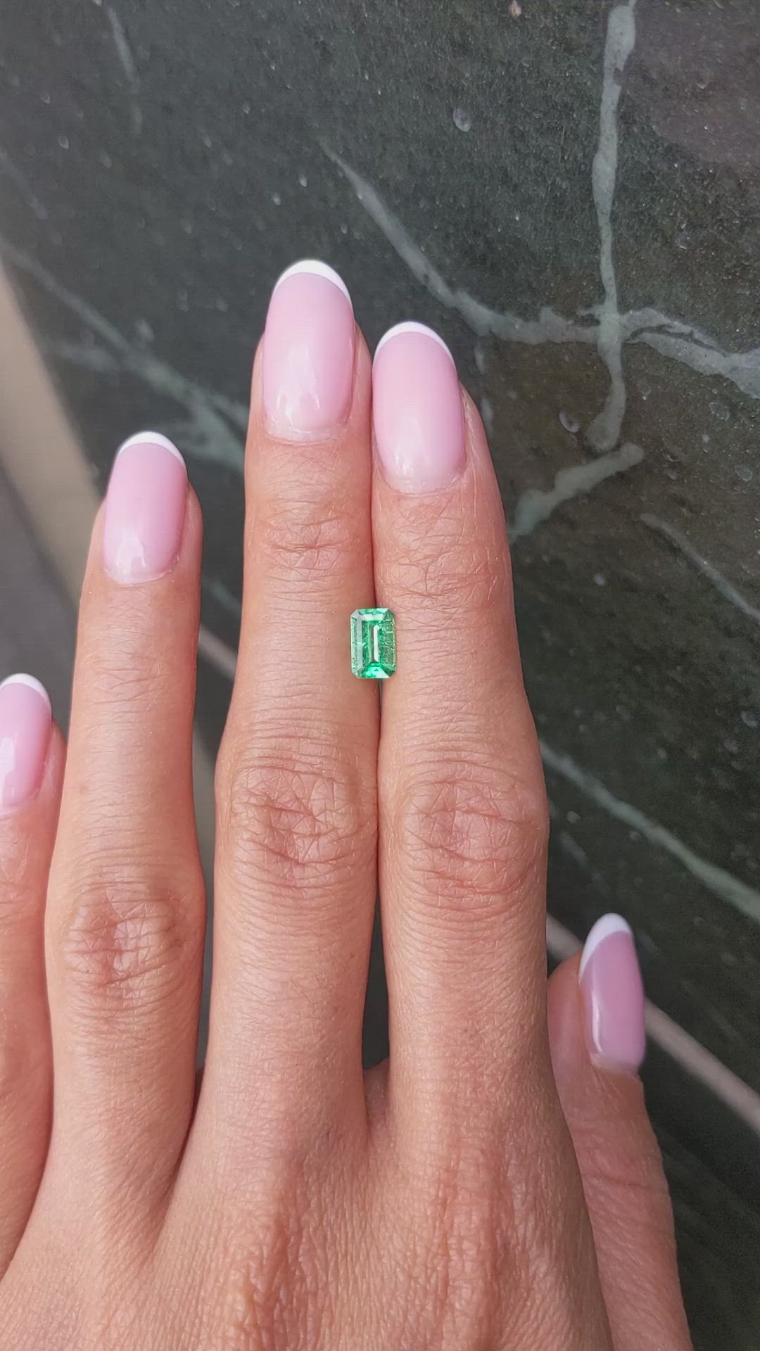 0.59 Ct. Emerald from Colombia Size Video