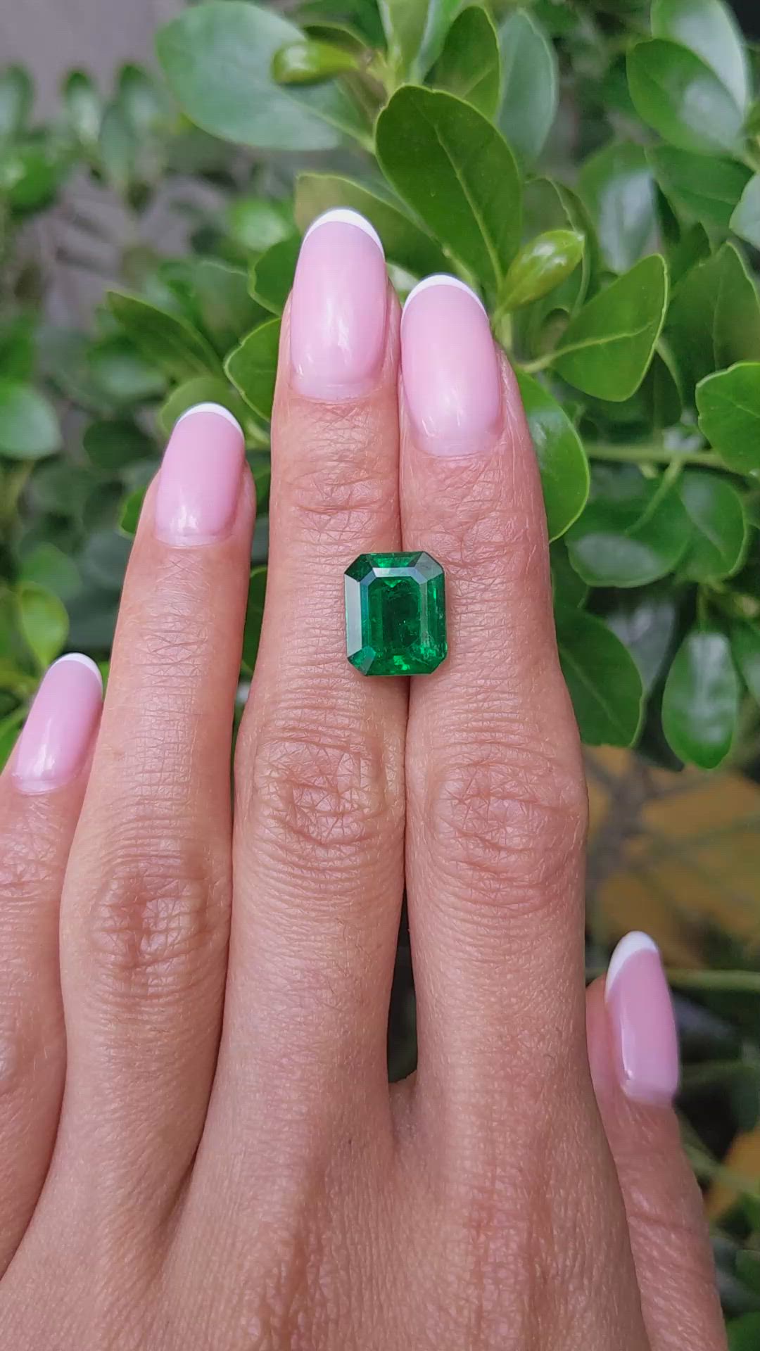 5.38 Ct. Emerald from Zambia Size Video