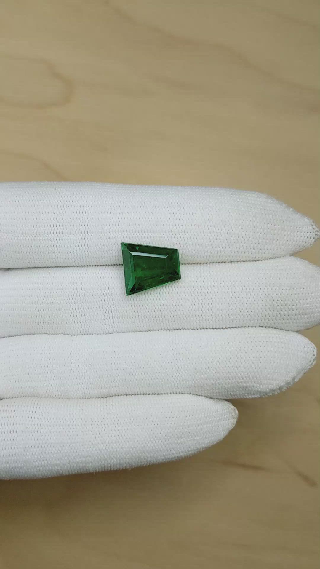 6.38 Ct. Emerald from Zambia Size Video