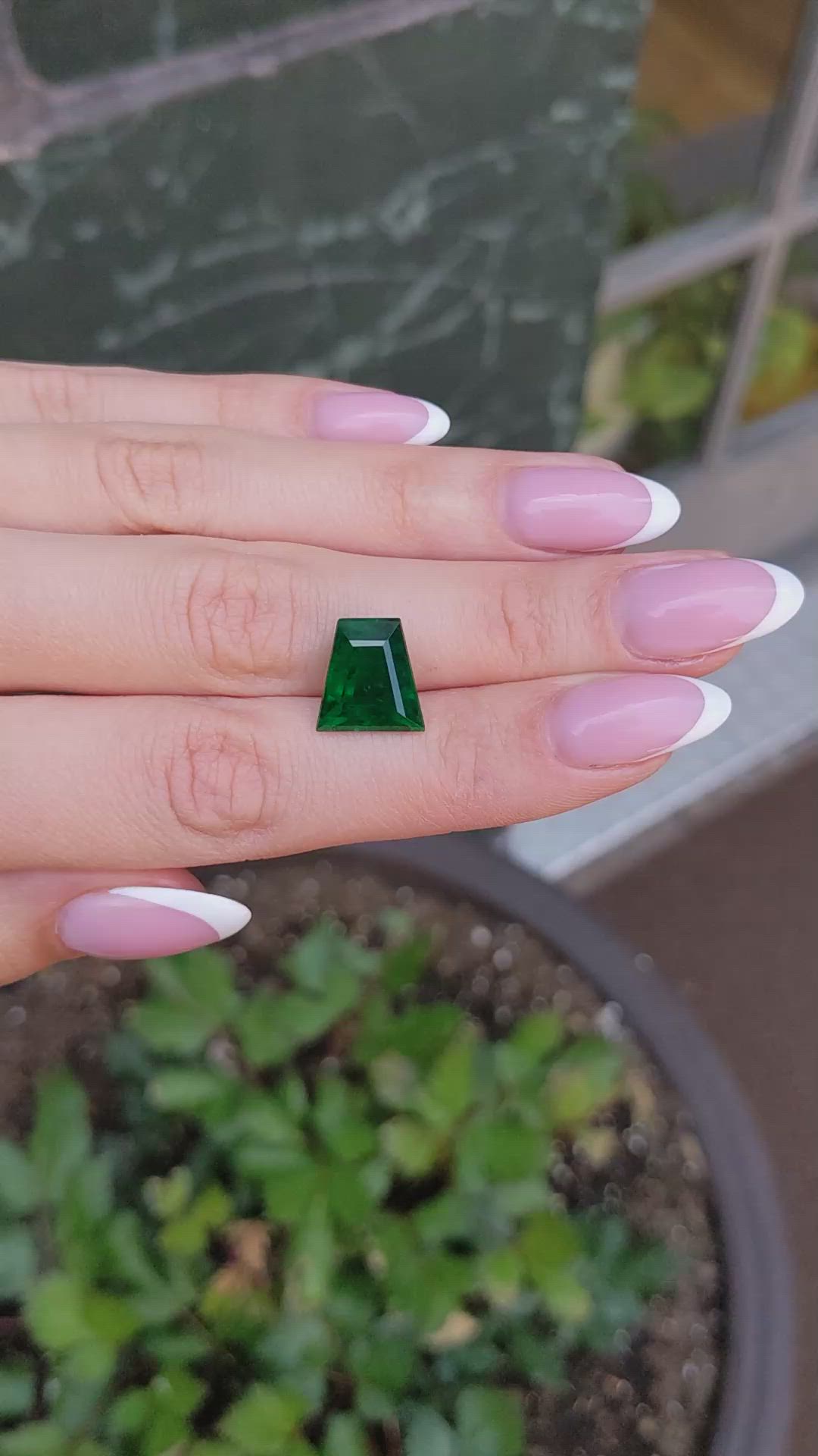 6.38 Ct. Emerald from Zambia Size Video