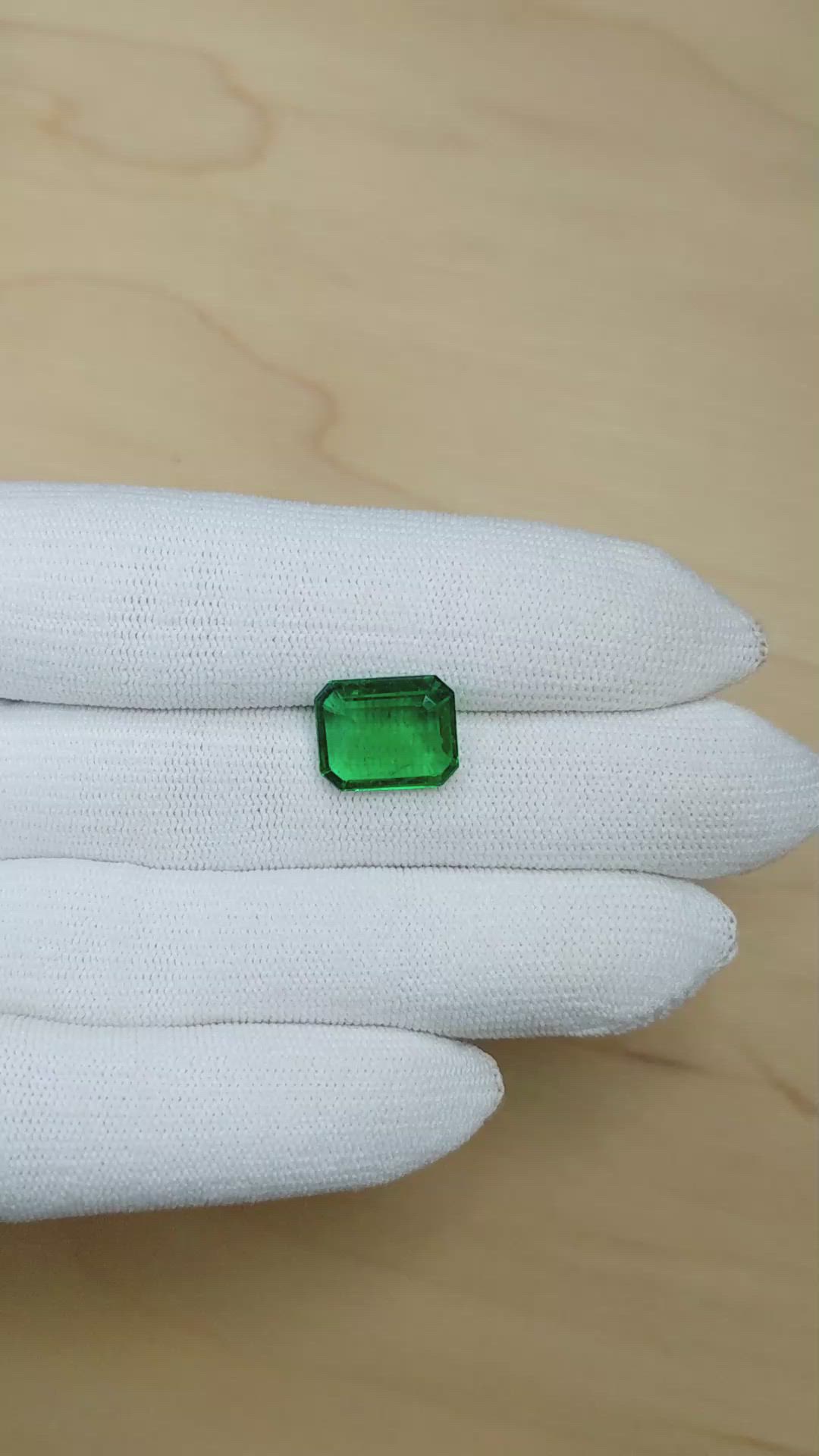 4.79 Ct. Emerald from Zambia Size Video