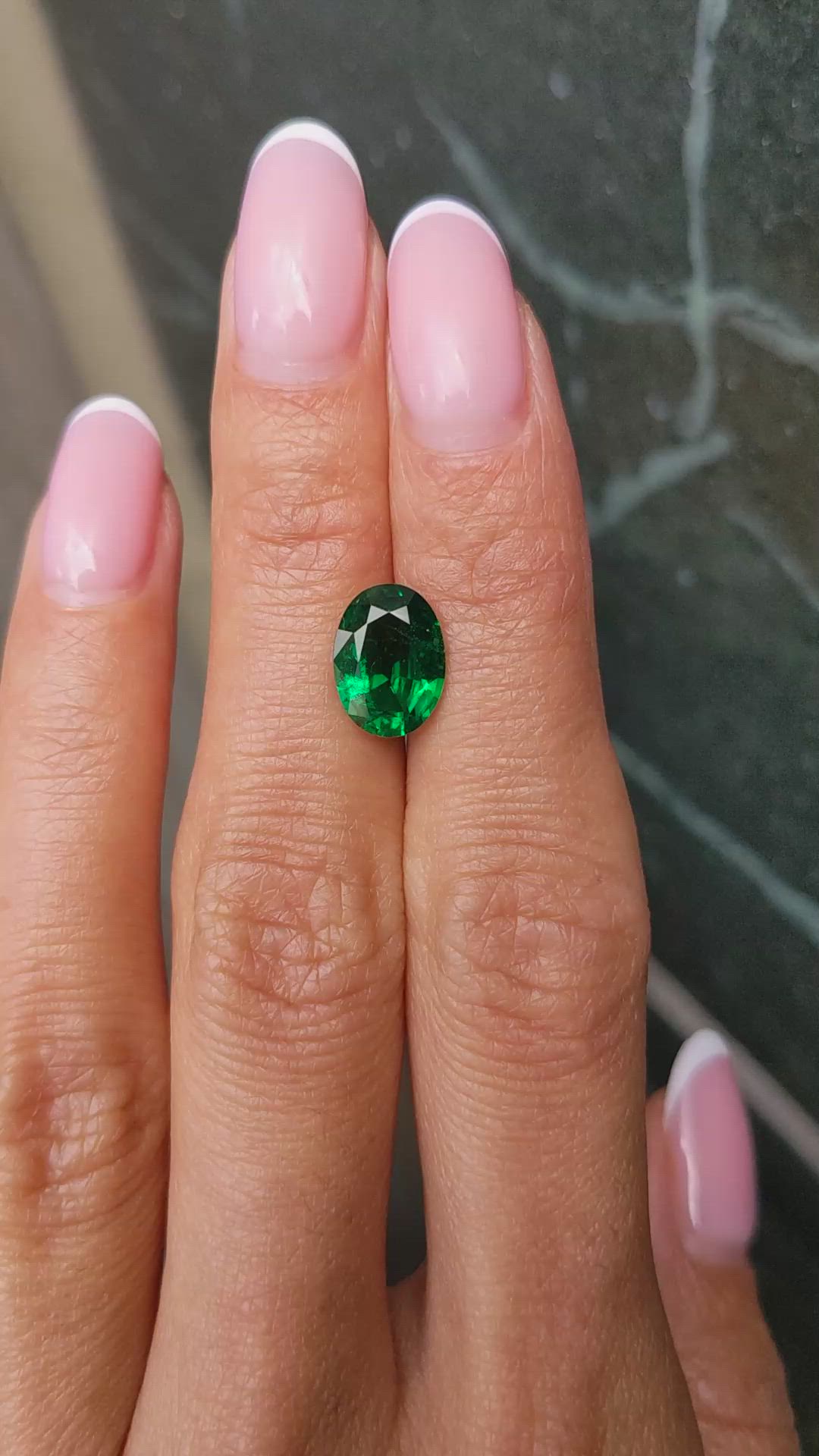 2.22 Ct. Emerald from Zambia Size Video