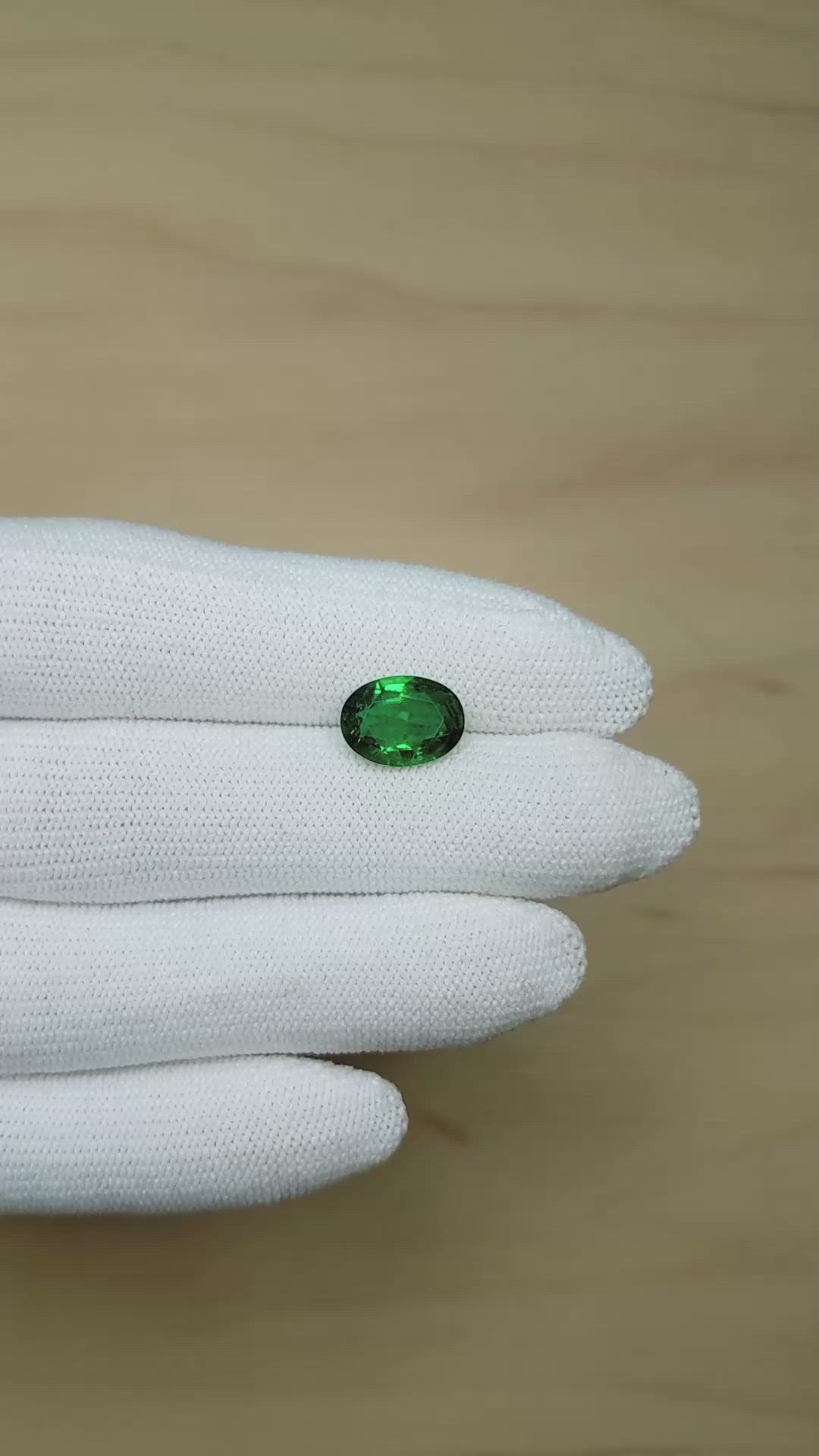 2.22 Ct. Emerald from Zambia Size Video
