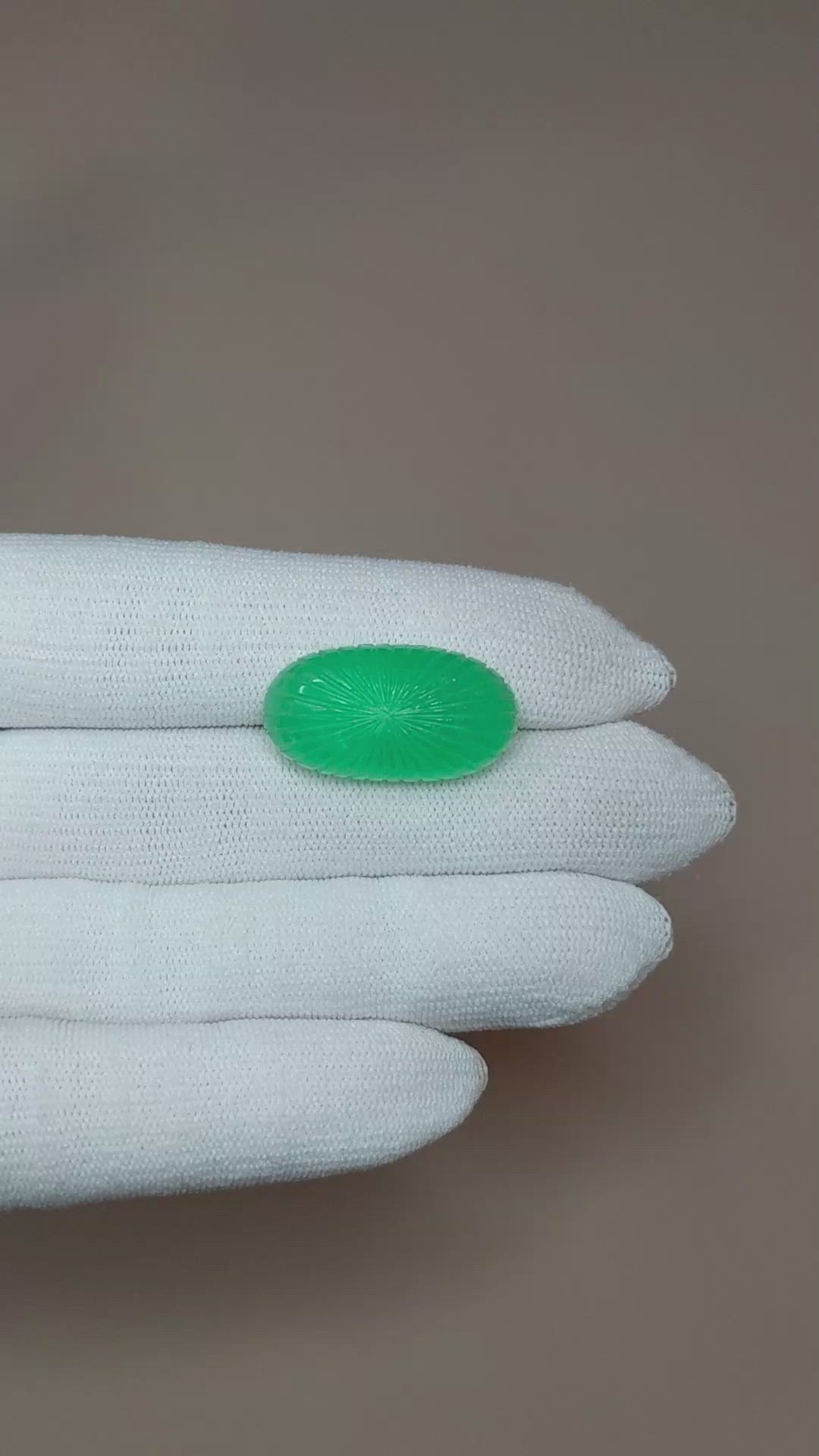 23.19 Ct. Emerald from Colombia Size Video