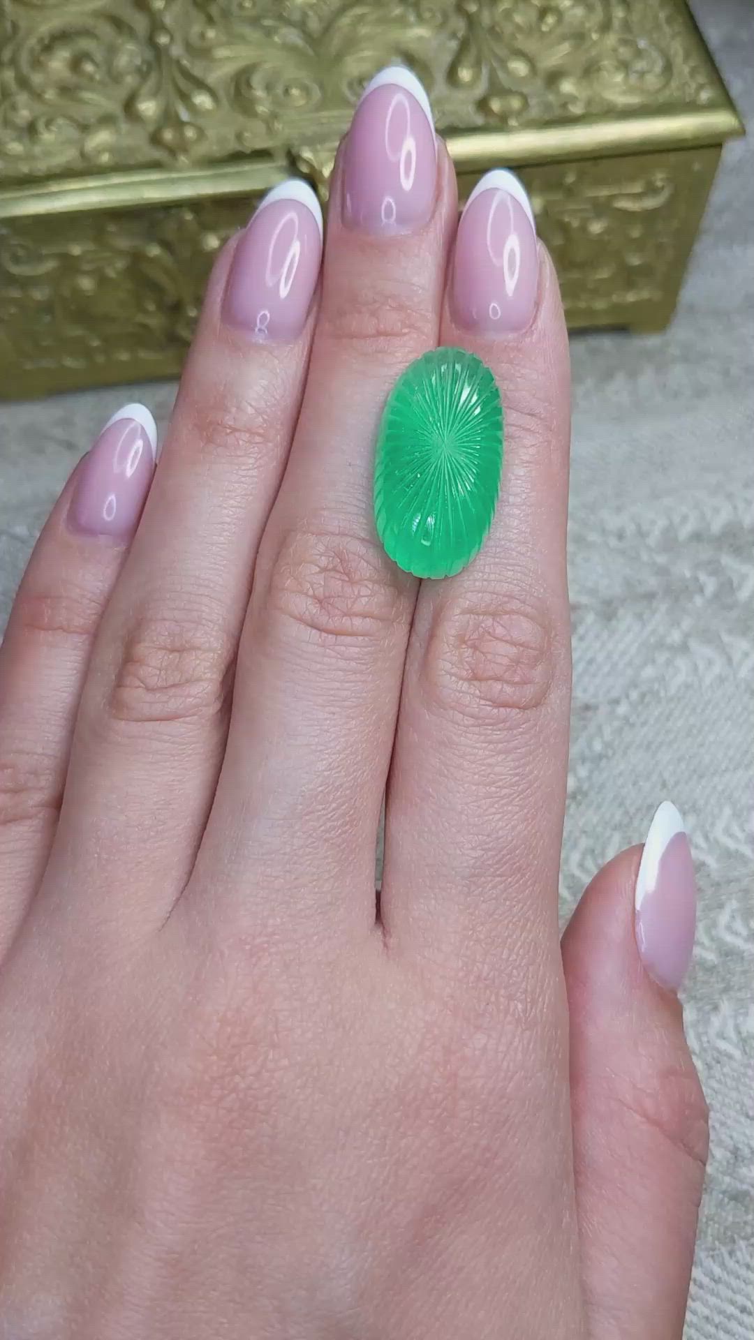 23.19 Ct. Emerald from Colombia Size Video