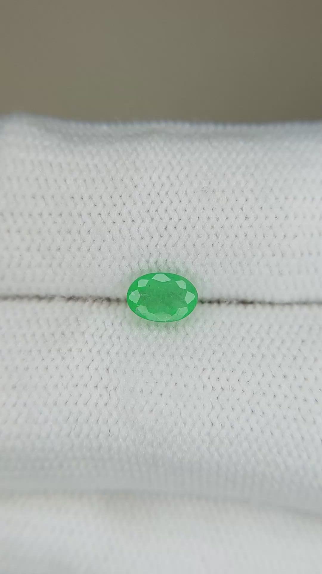 0.55 Ct. Emerald from Zambia Size Video