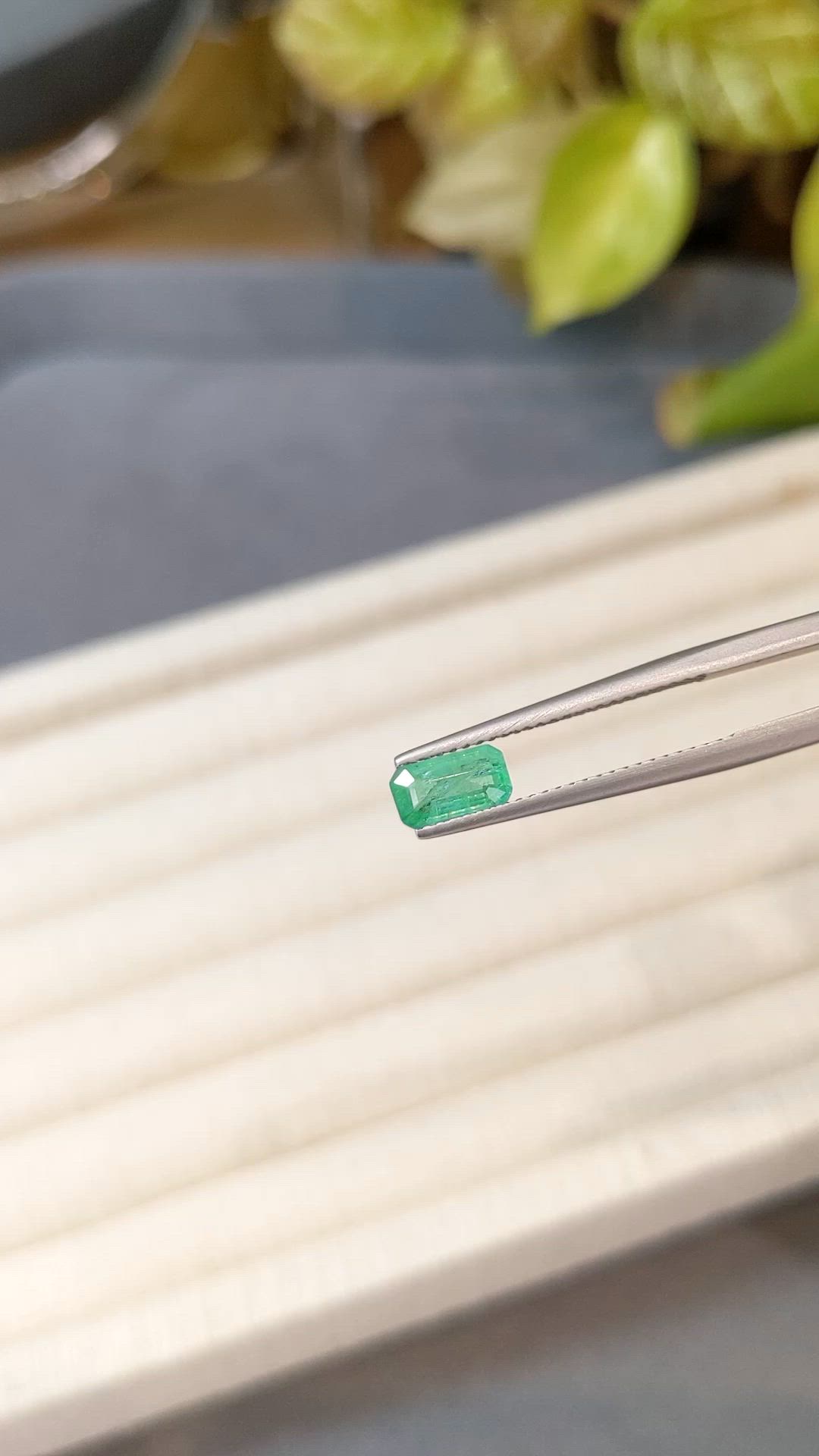0.62 Ct. Emerald from Zambia Size Video