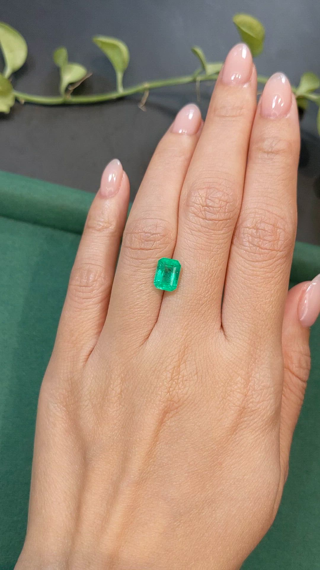 2.03 Ct. Emerald from Colombia Size Video