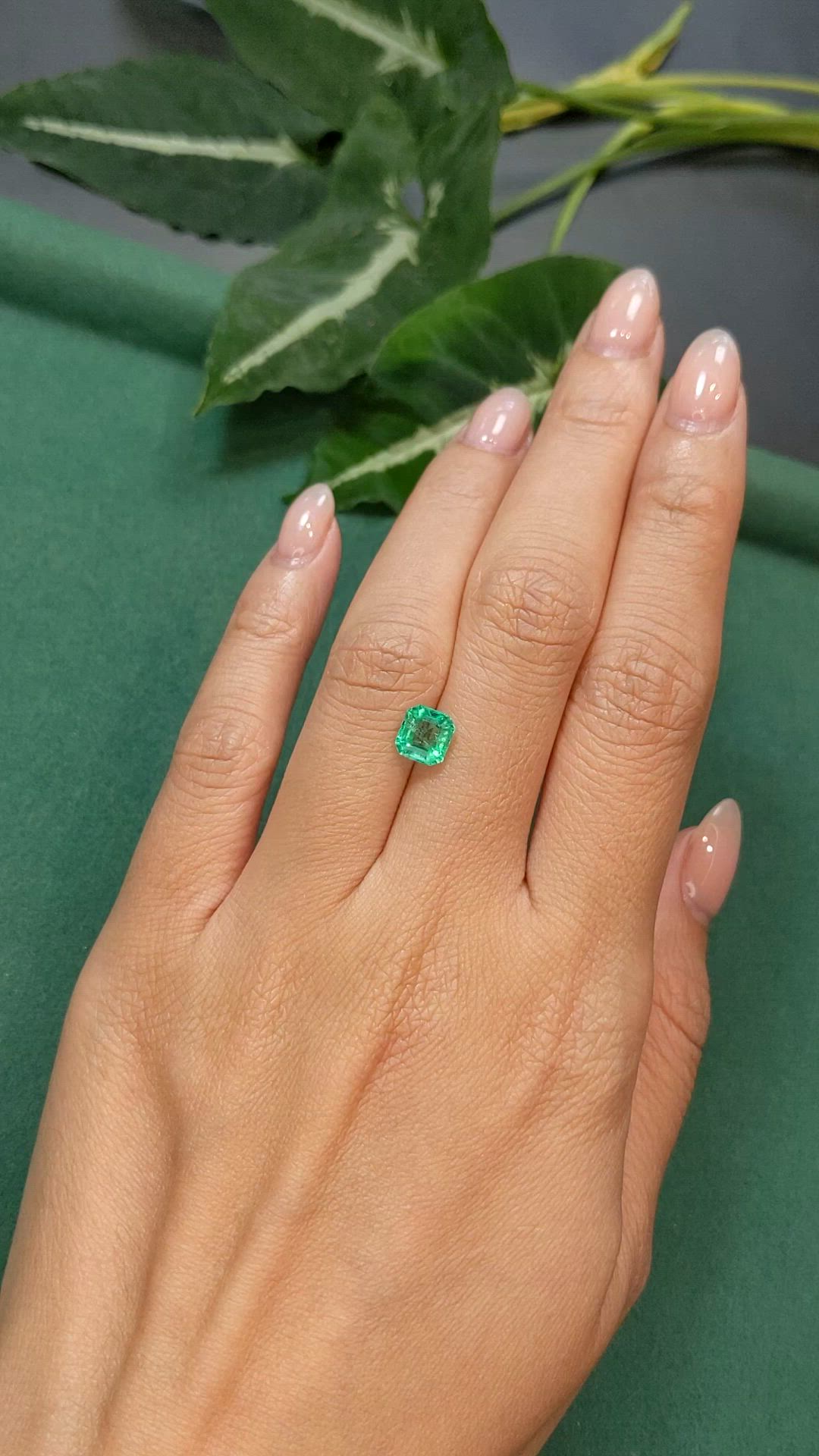 1.15 Ct. Emerald from Colombia Size Video