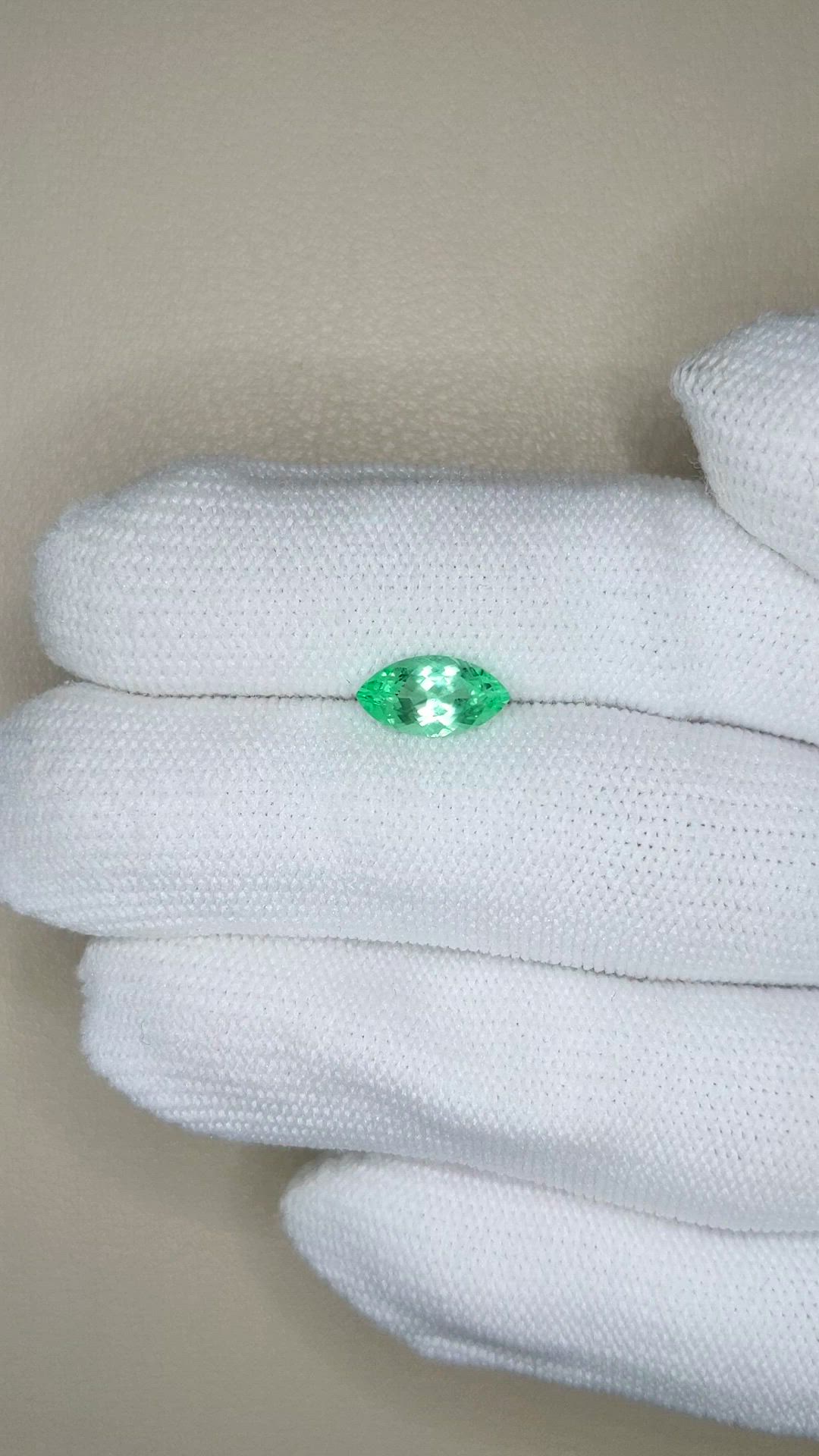 1.06 Ct. Emerald from Russia Size Video