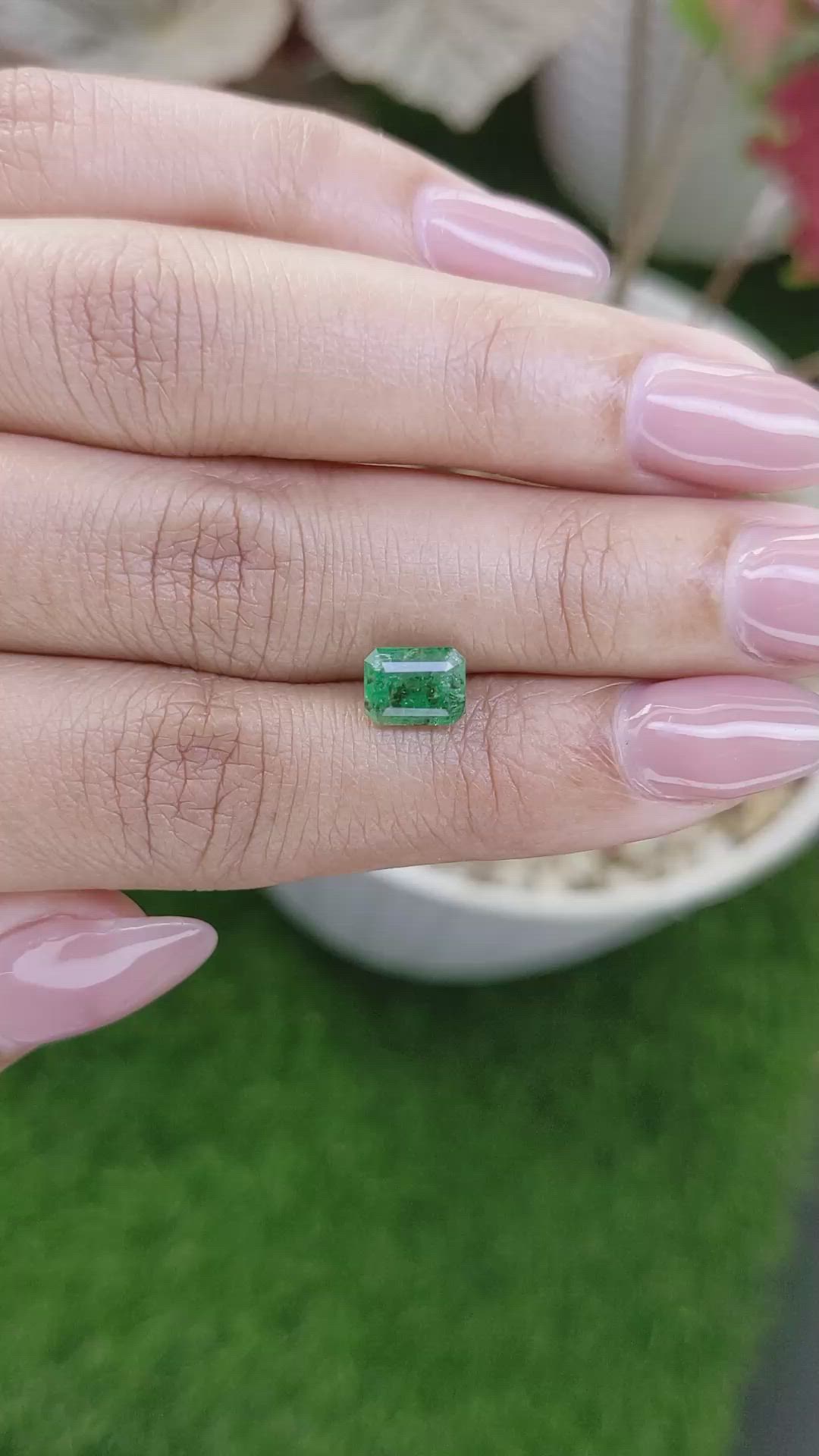 1.50 Ct. Emerald from Zambia Size Video