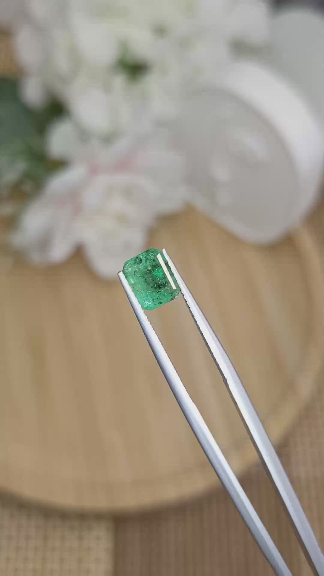 1.50 Ct. Emerald from Zambia Size Video