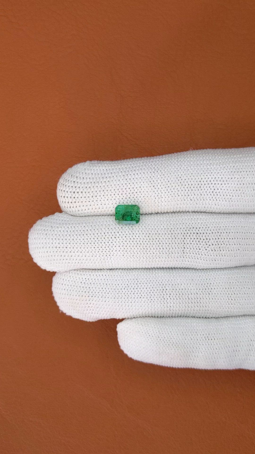 1.50 Ct. Emerald from Zambia Size Video