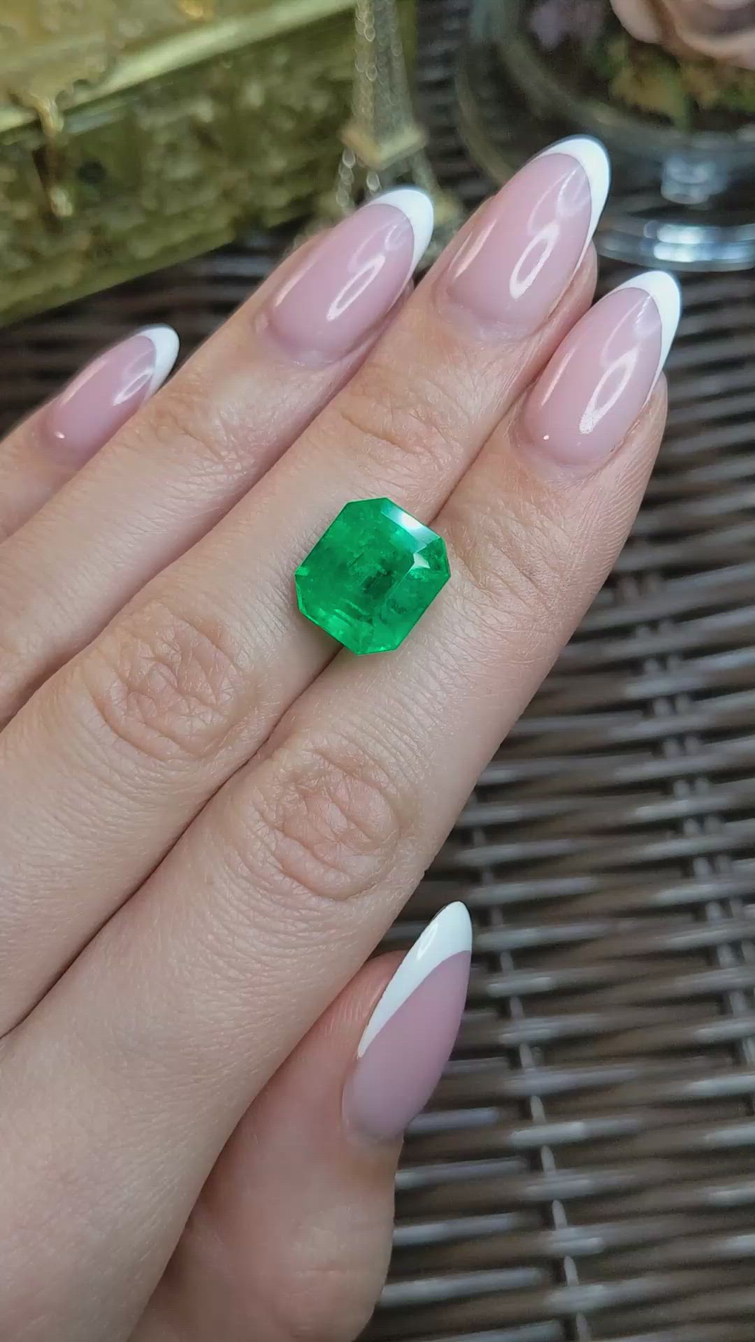 7.75 Ct. Emerald from Colombia Size Video