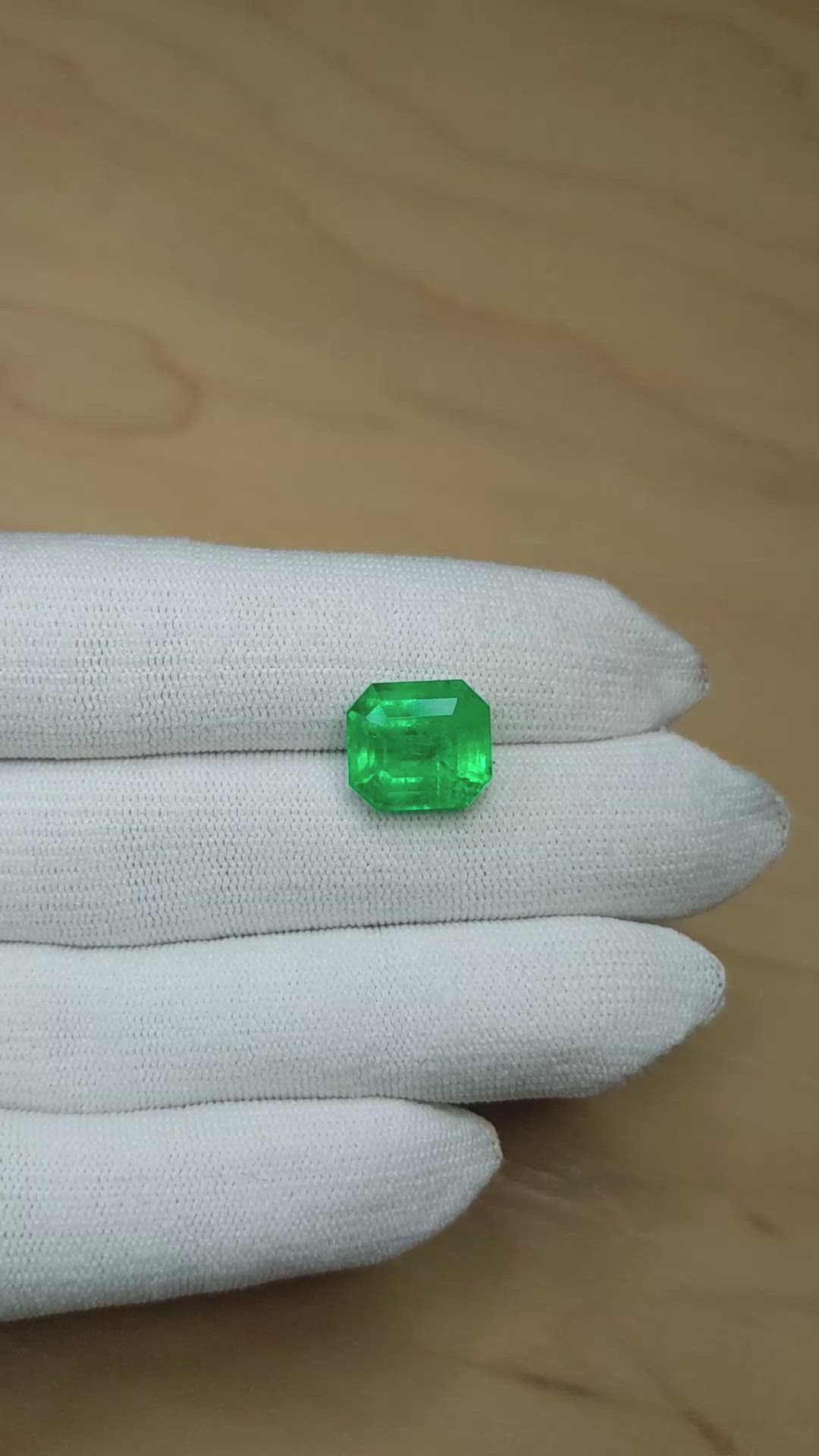 7.75 Ct. Emerald from Colombia Size Video