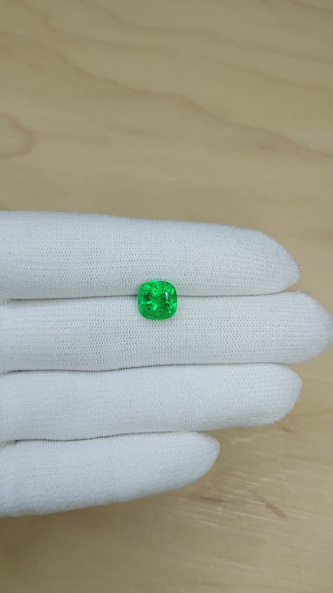 3.68 Ct. Emerald from Zambia Size Video