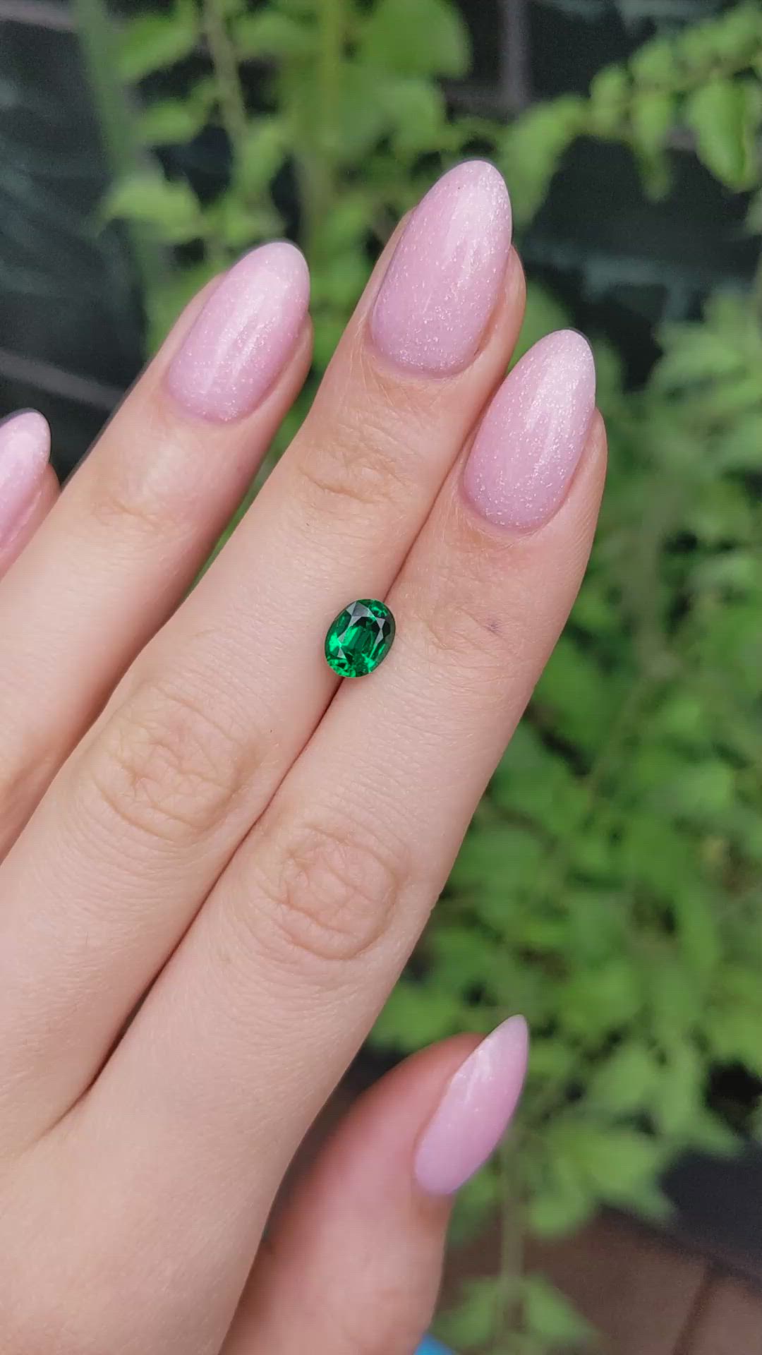 1.03 Ct. Emerald from Zambia Size Video