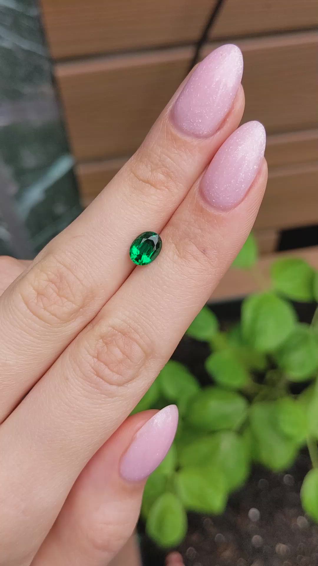 1.03 Ct. Emerald from Zambia Size Video