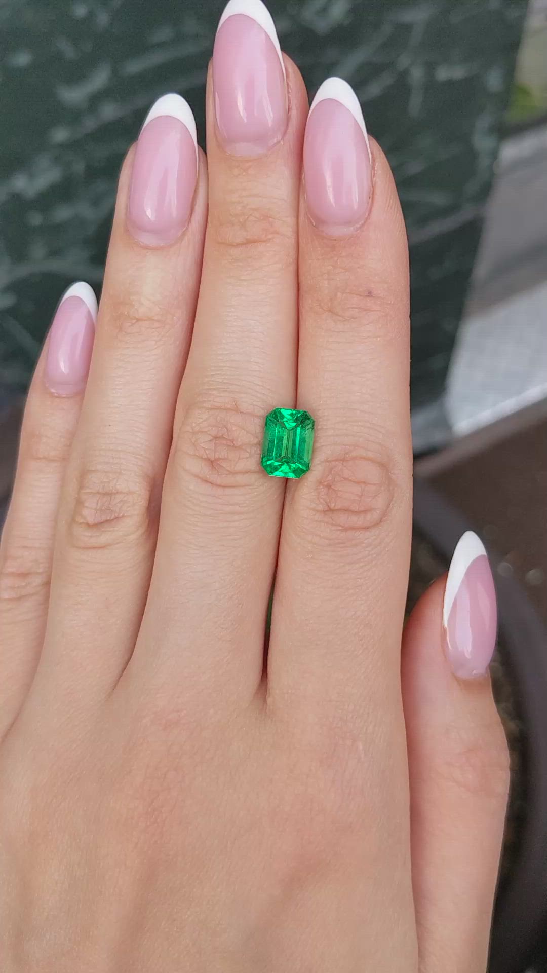 2.82 Ct. Emerald from Zambia Size Video