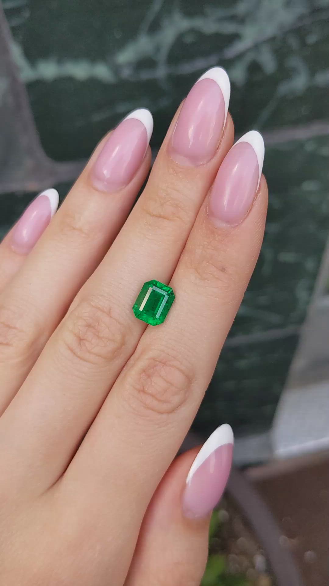 2.91 Ct. Emerald from Zambia Size Video