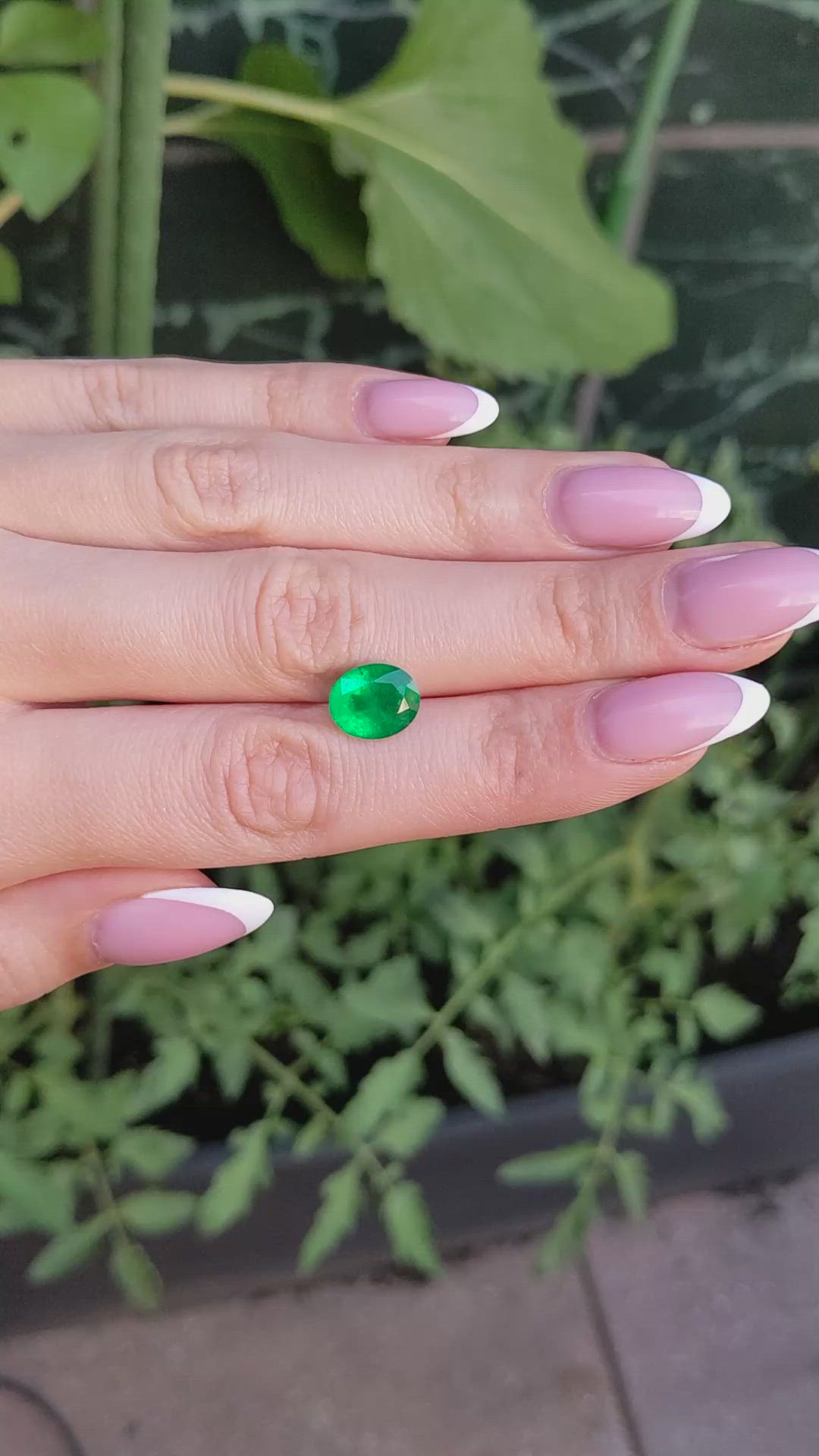 2.79 Ct. Emerald from Colombia Size Video