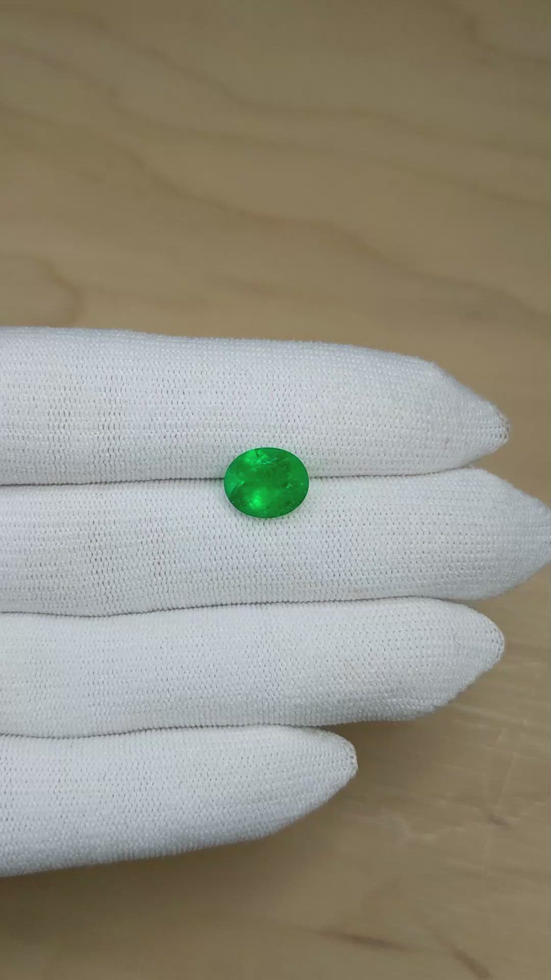 2.79 Ct. Emerald from Colombia Size Video