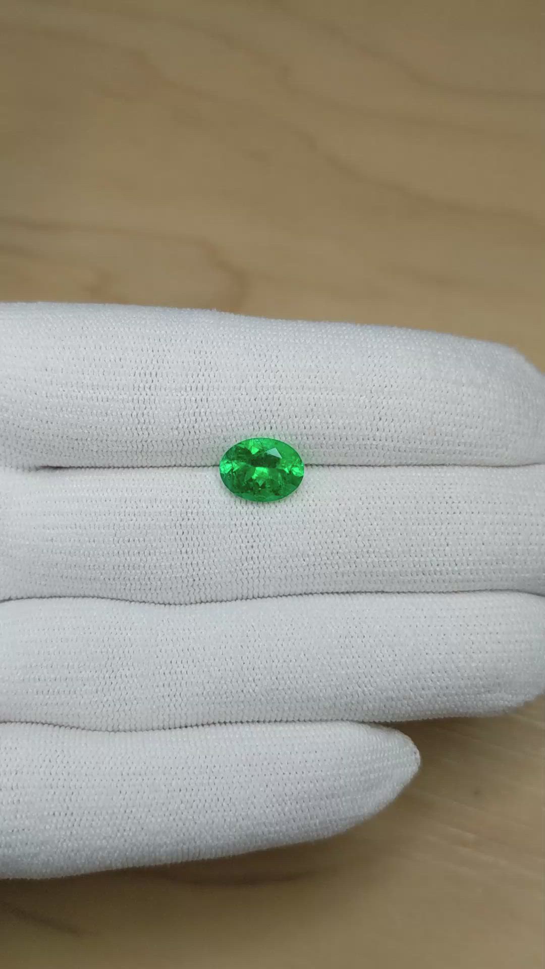 2.26 Ct. Emerald from Colombia Size Video
