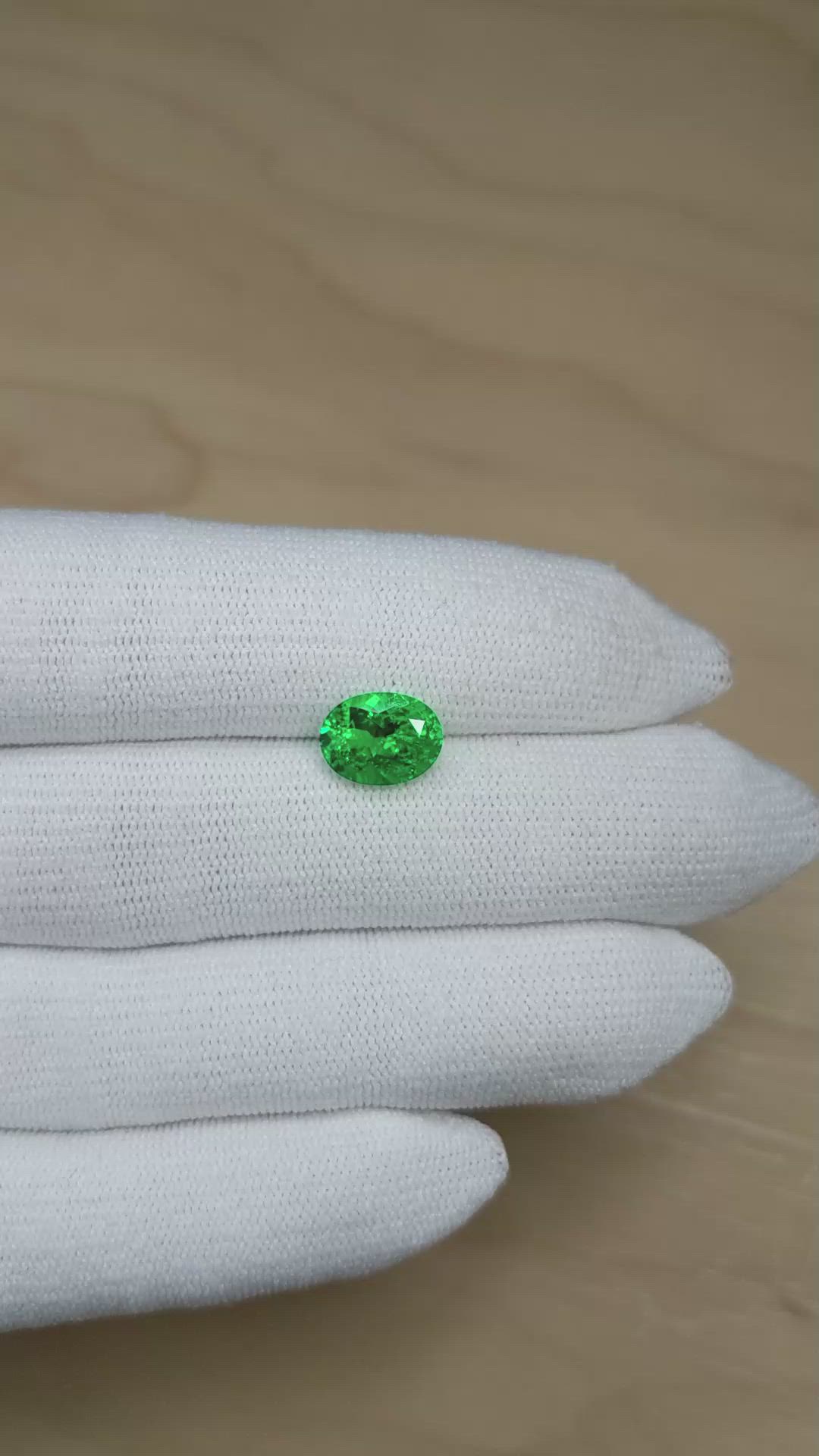 2.38 Ct. Emerald from Colombia Size Video