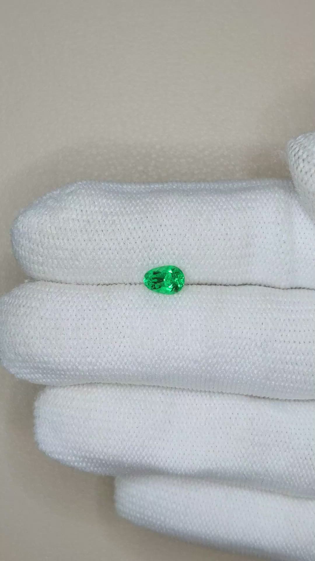 0.57 Ct. Emerald from Russia Size Video