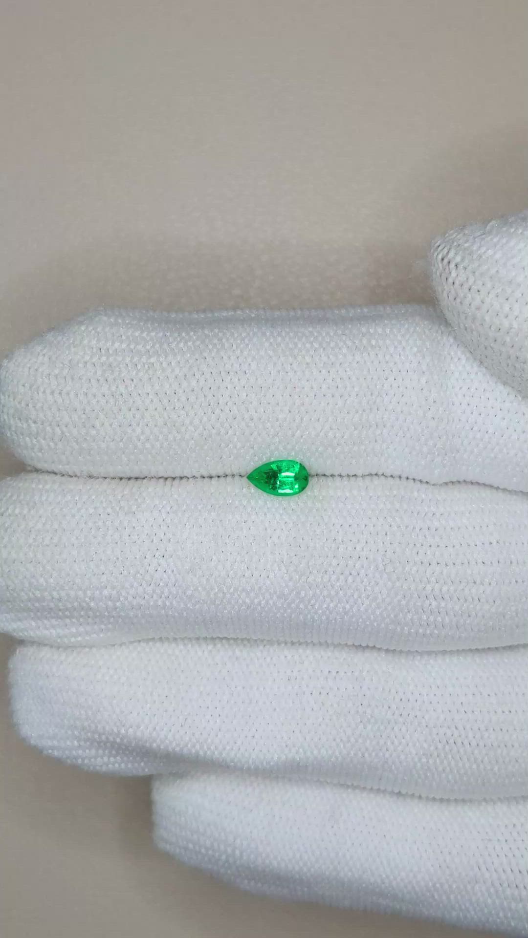 0.28 Ct. Emerald from Russia Size Video