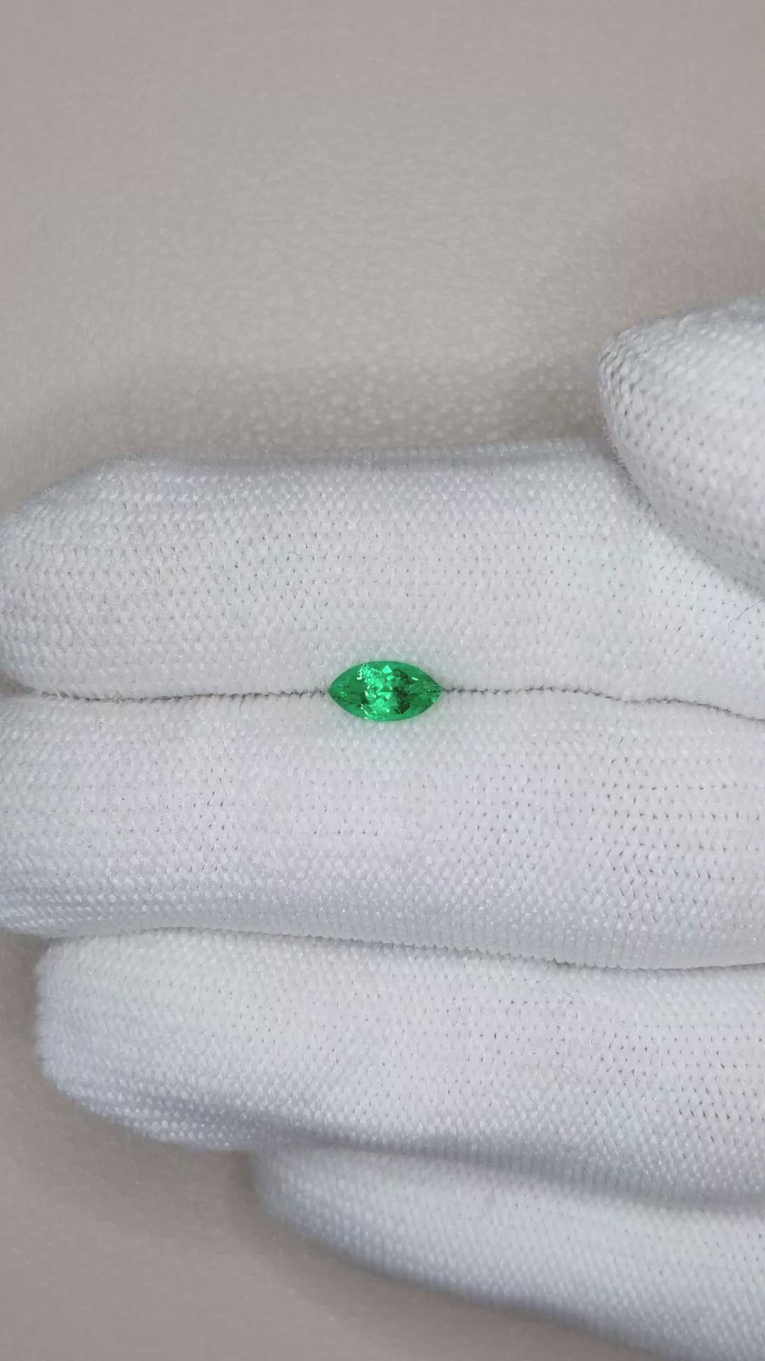 0.44 Ct. Emerald from Russia Size Video