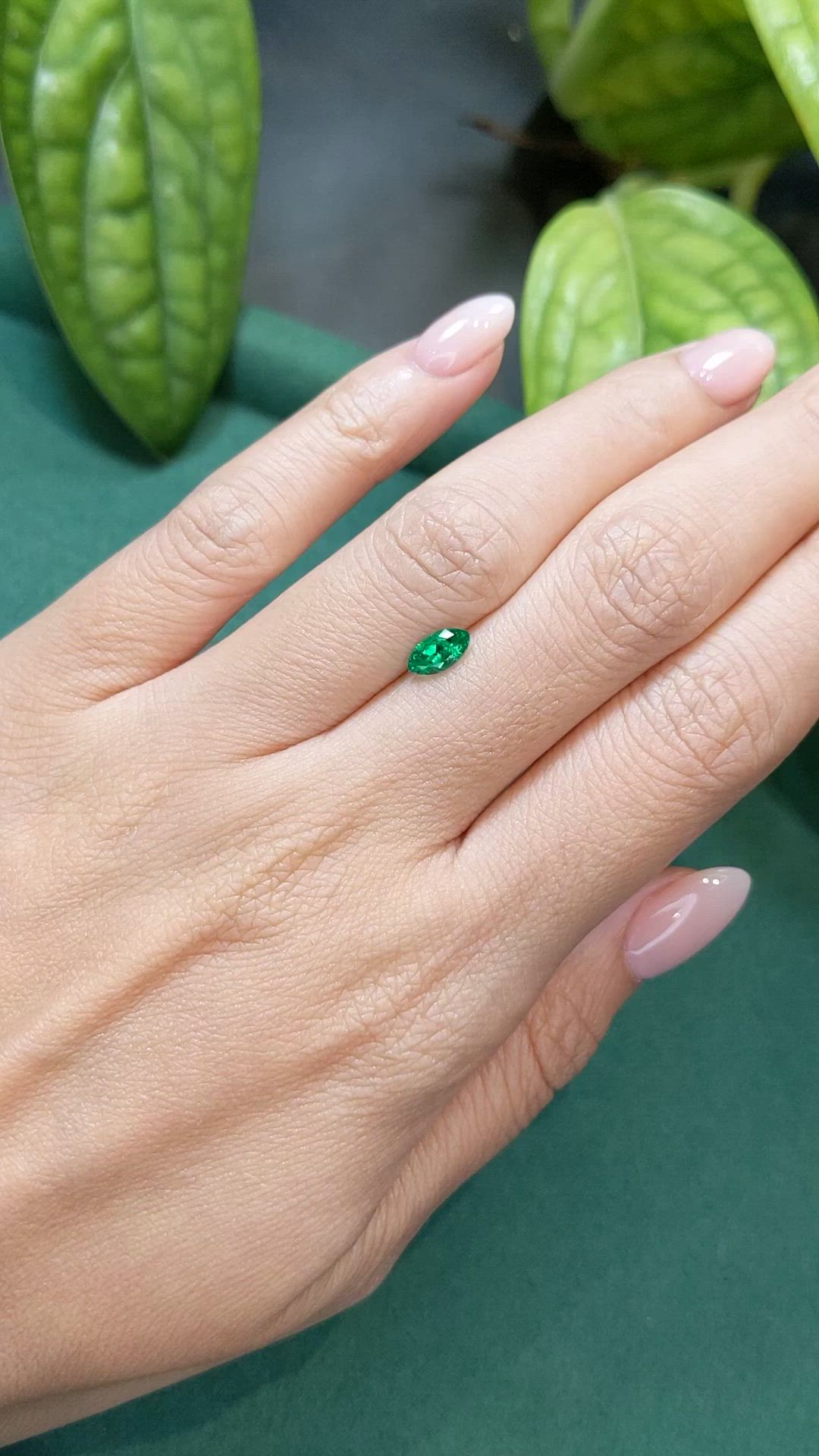 0.44 Ct. Emerald from Russia Size Video