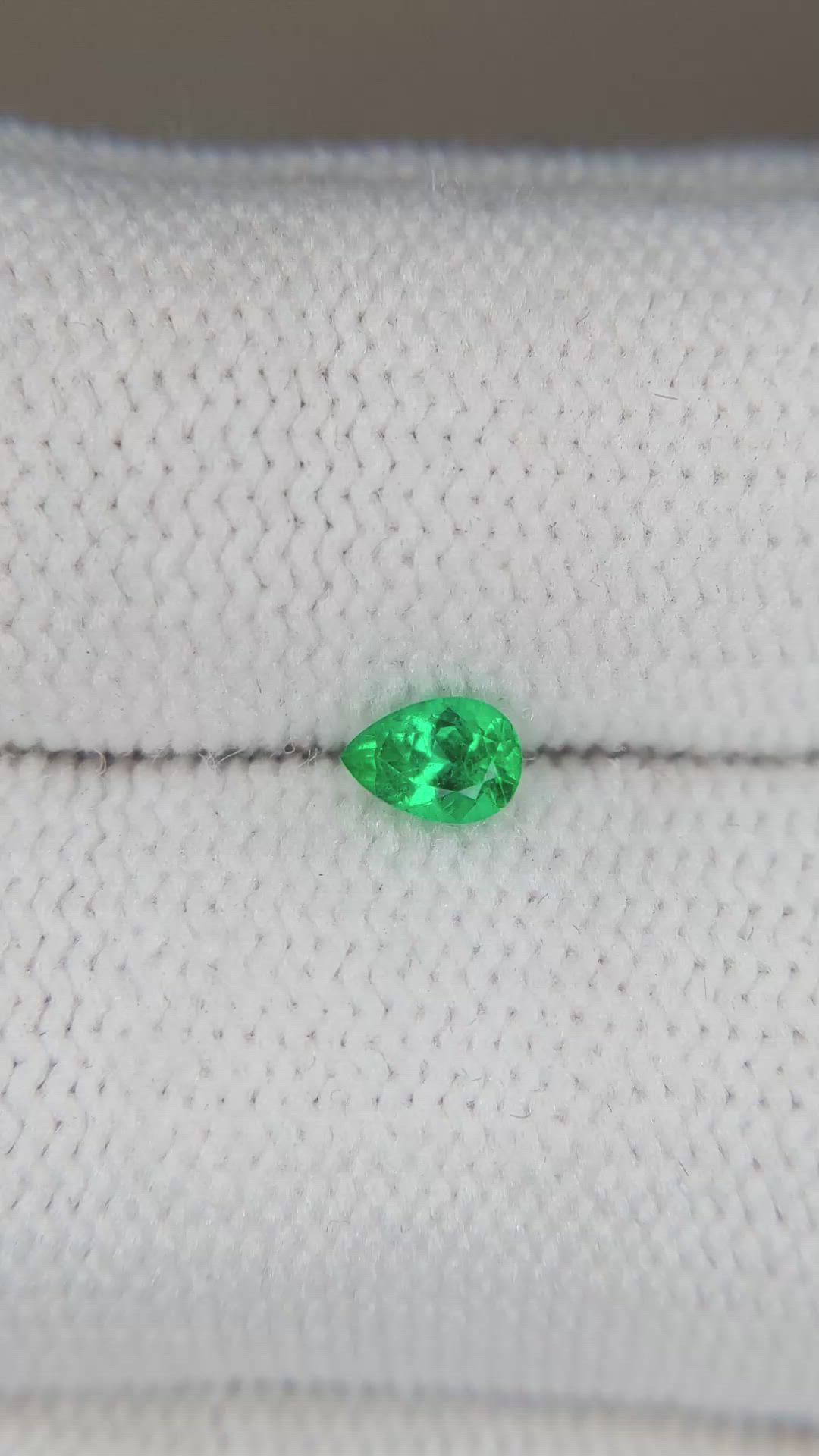 0.22 Ct. Emerald from Russia Size Video