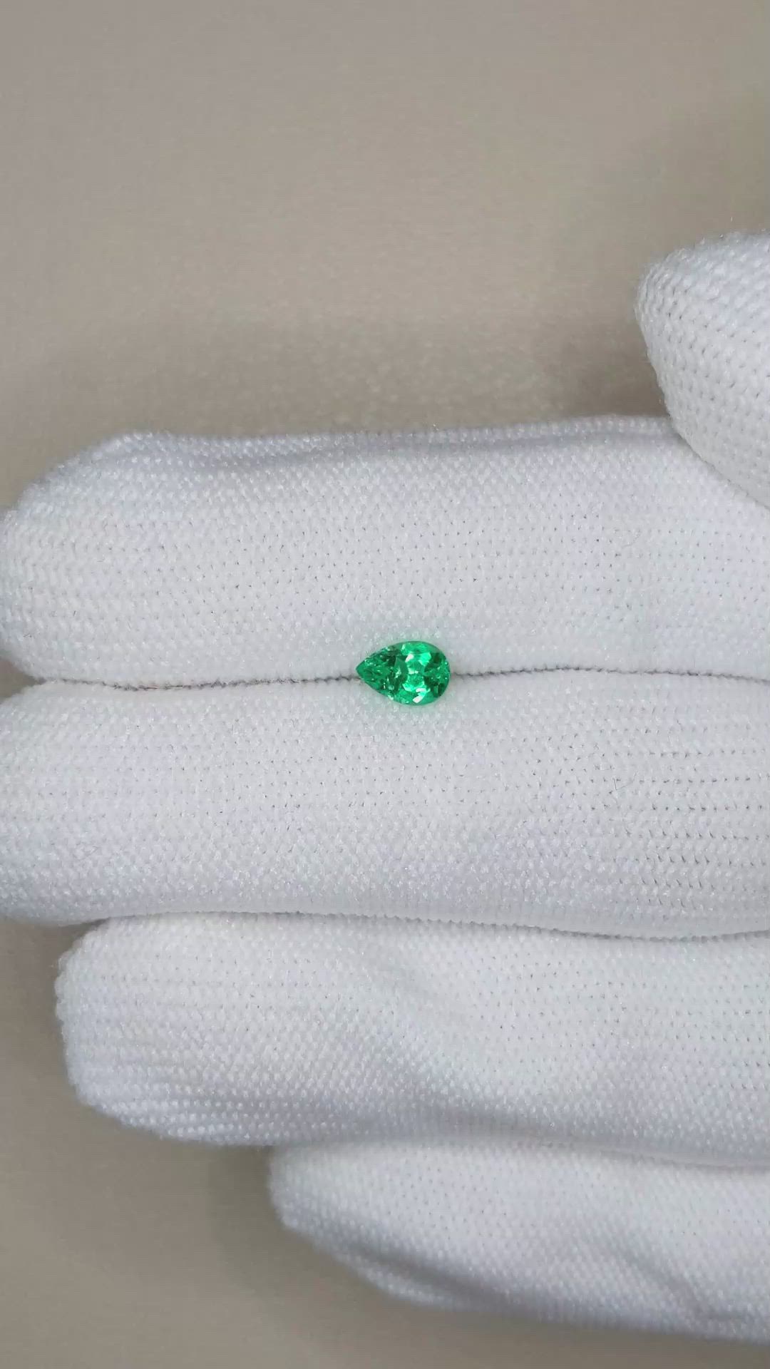 0.37 Ct. Emerald from Russia Size Video