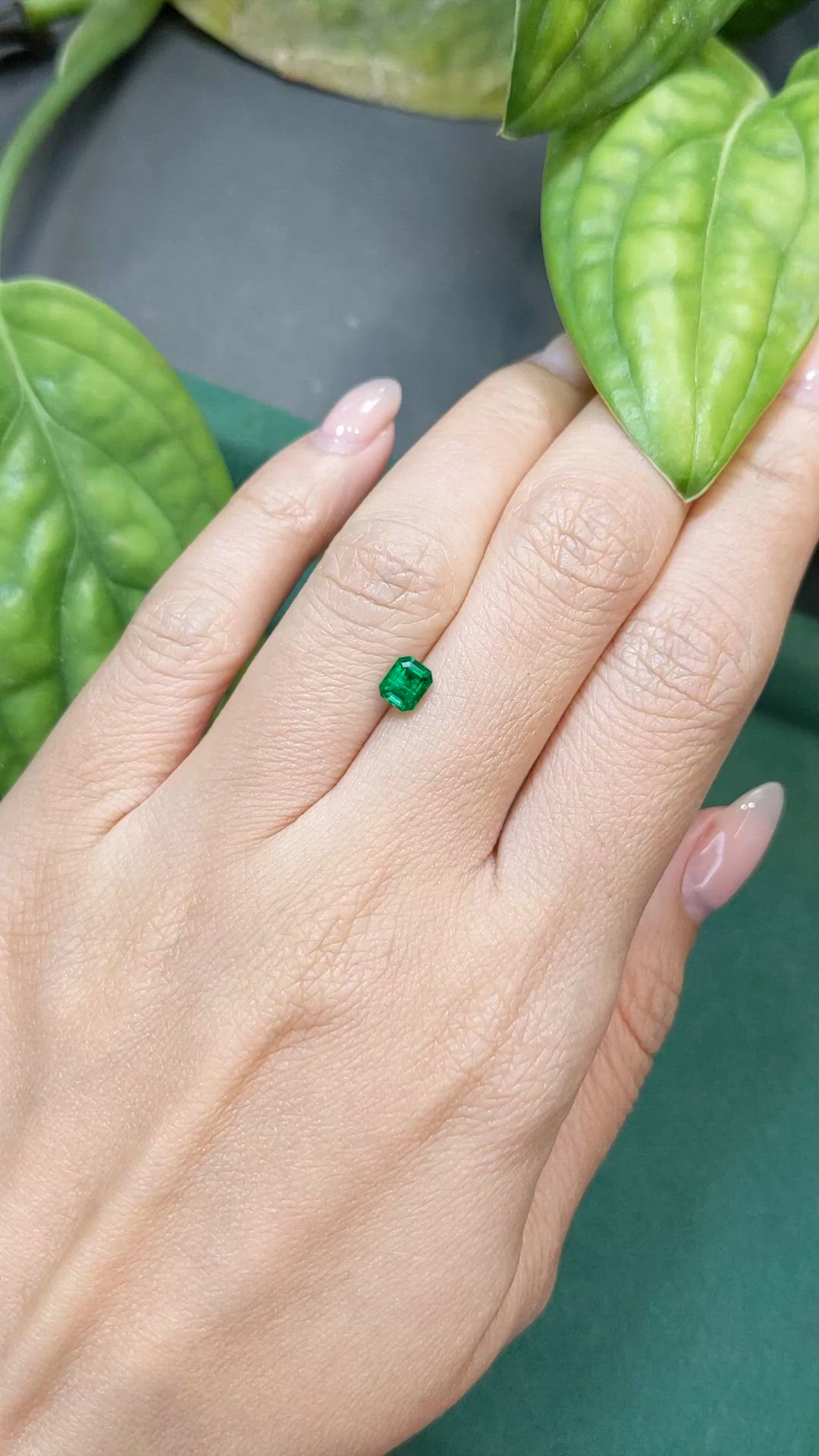 0.56 Ct. Emerald from Russia Size Video