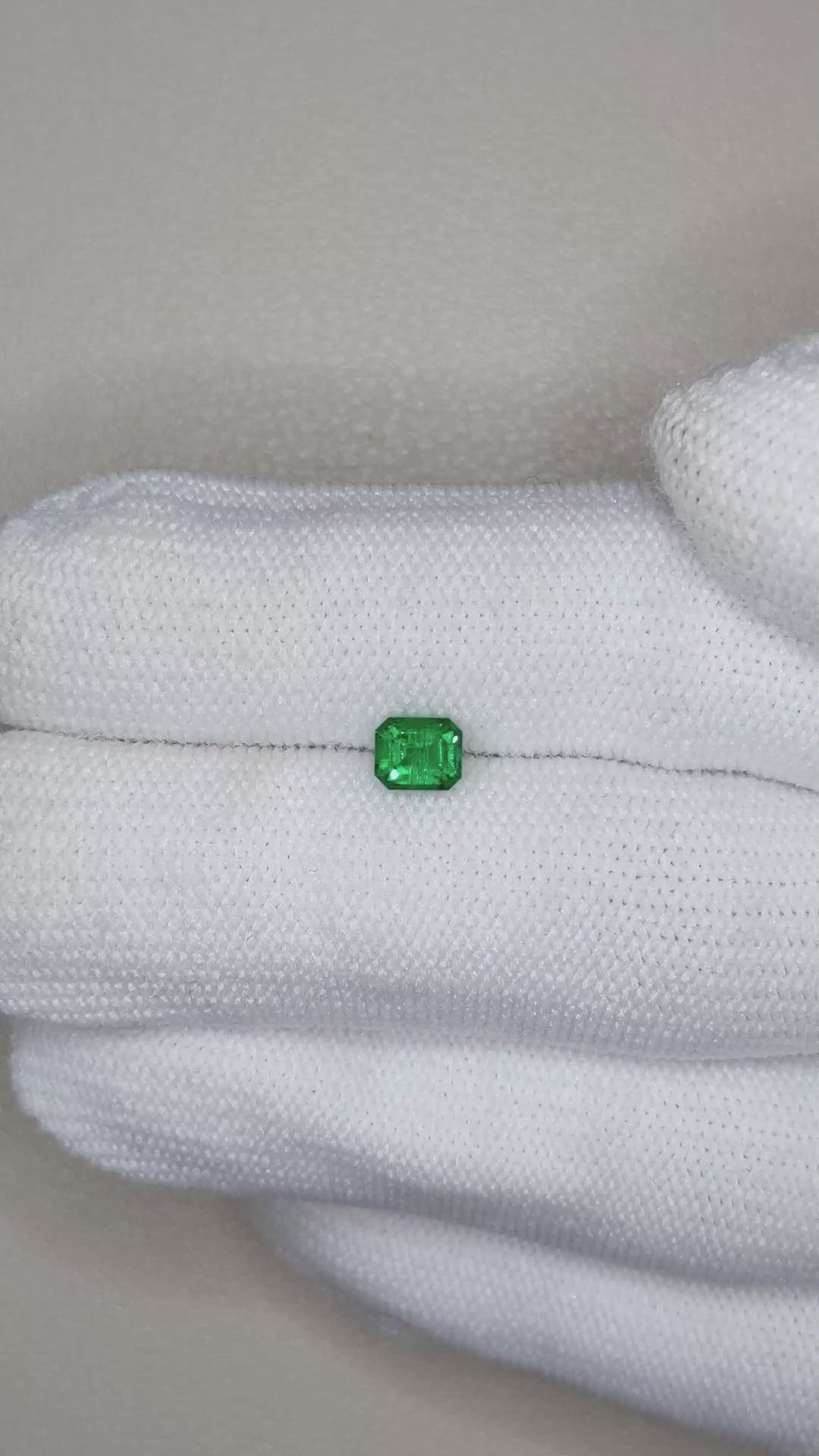 0.56 Ct. Emerald from Russia Size Video