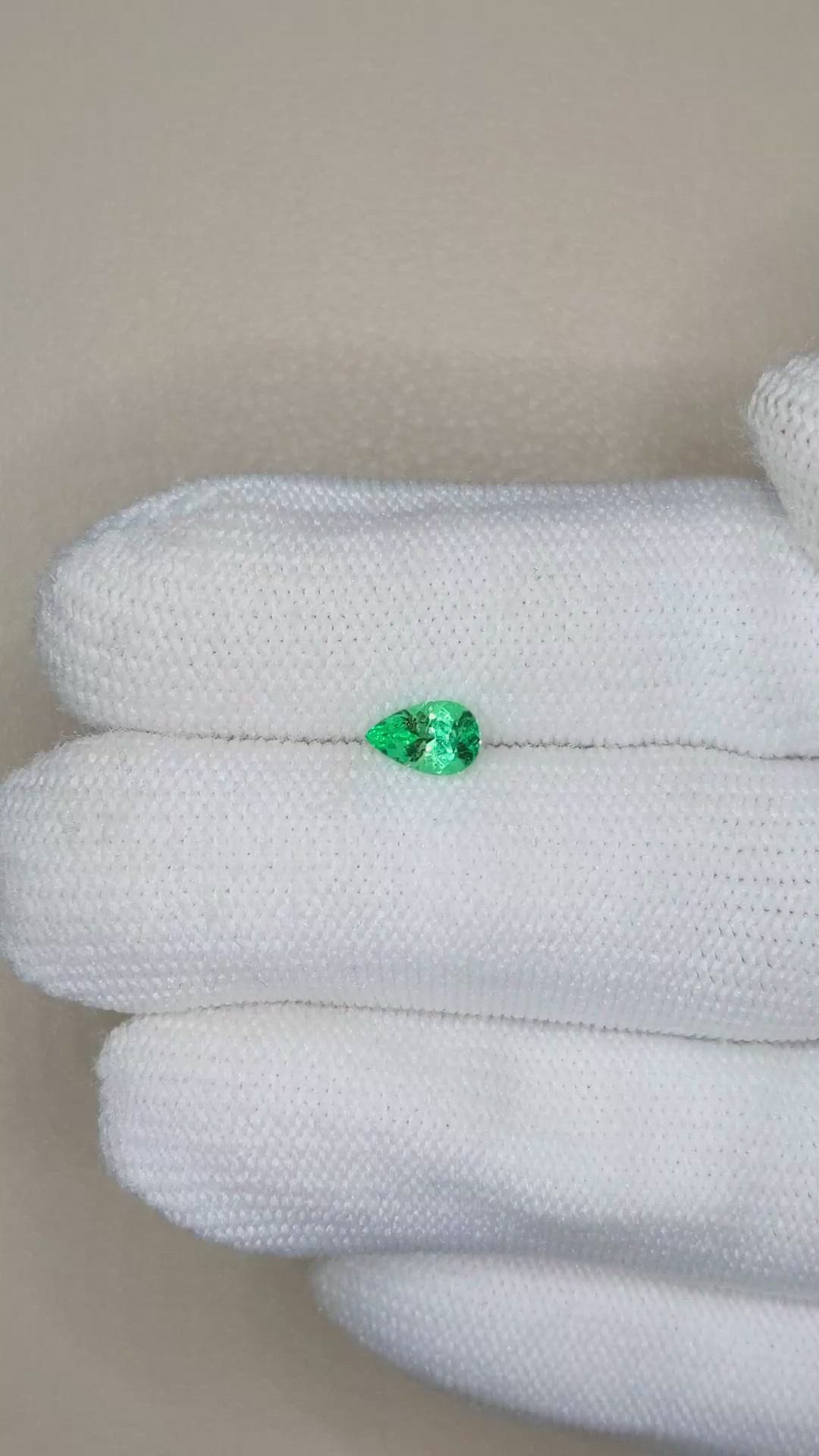 0.52 Ct. Emerald from Russia Size Video