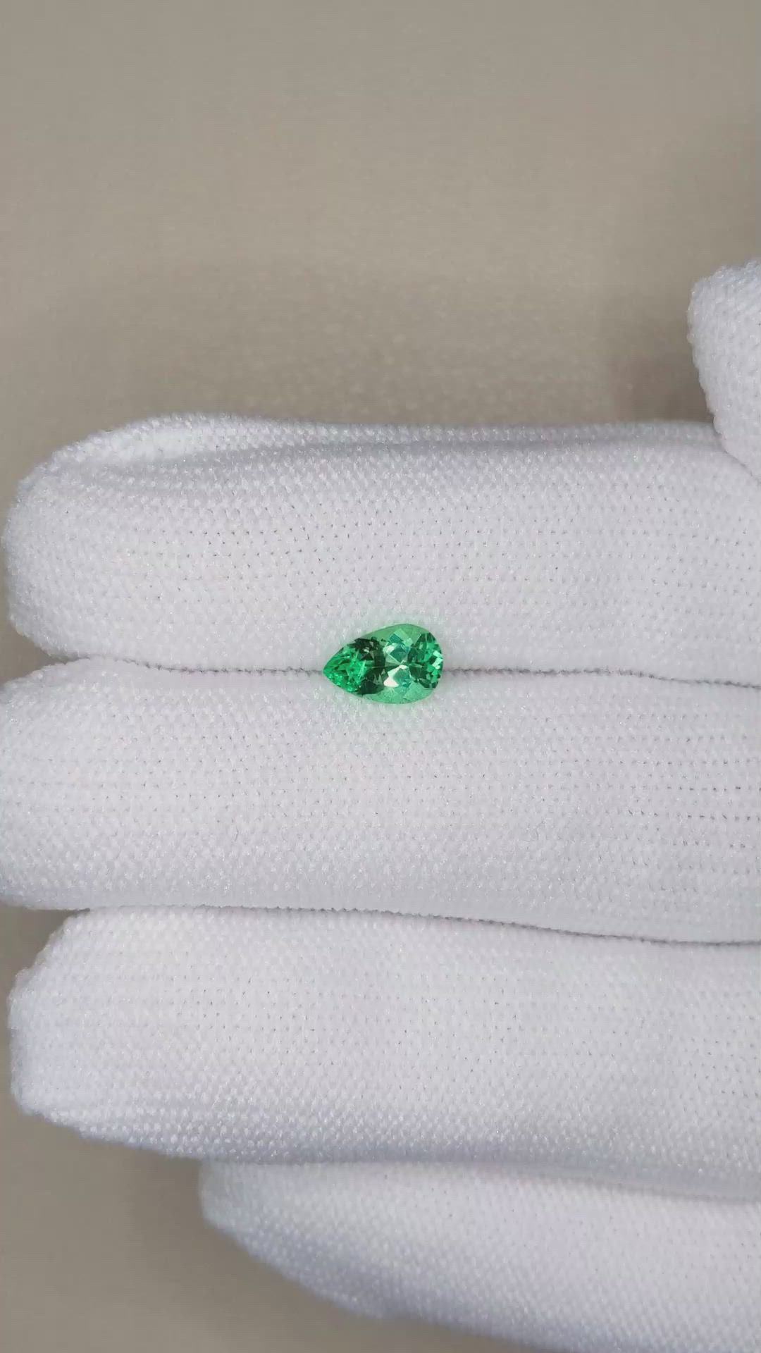 0.72 Ct. Emerald from Russia Size Video