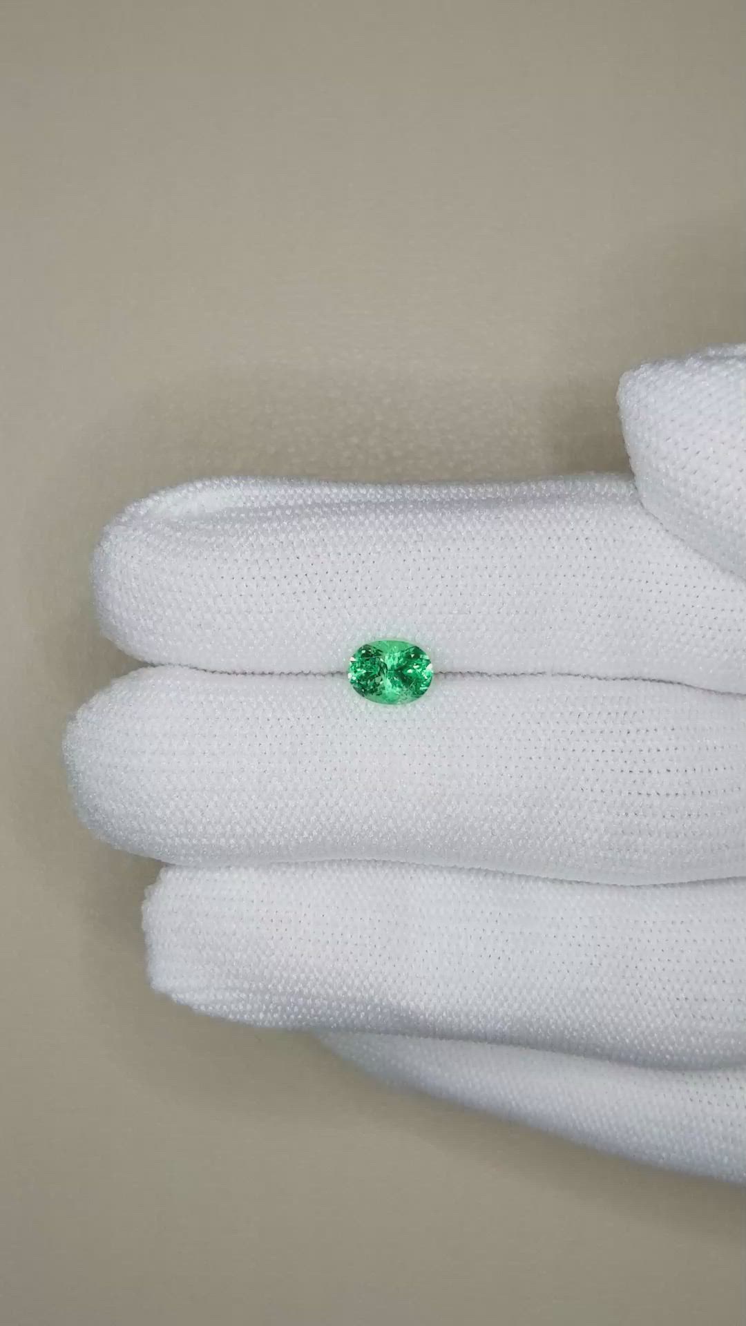 0.79 Ct. Emerald from Russia Size Video