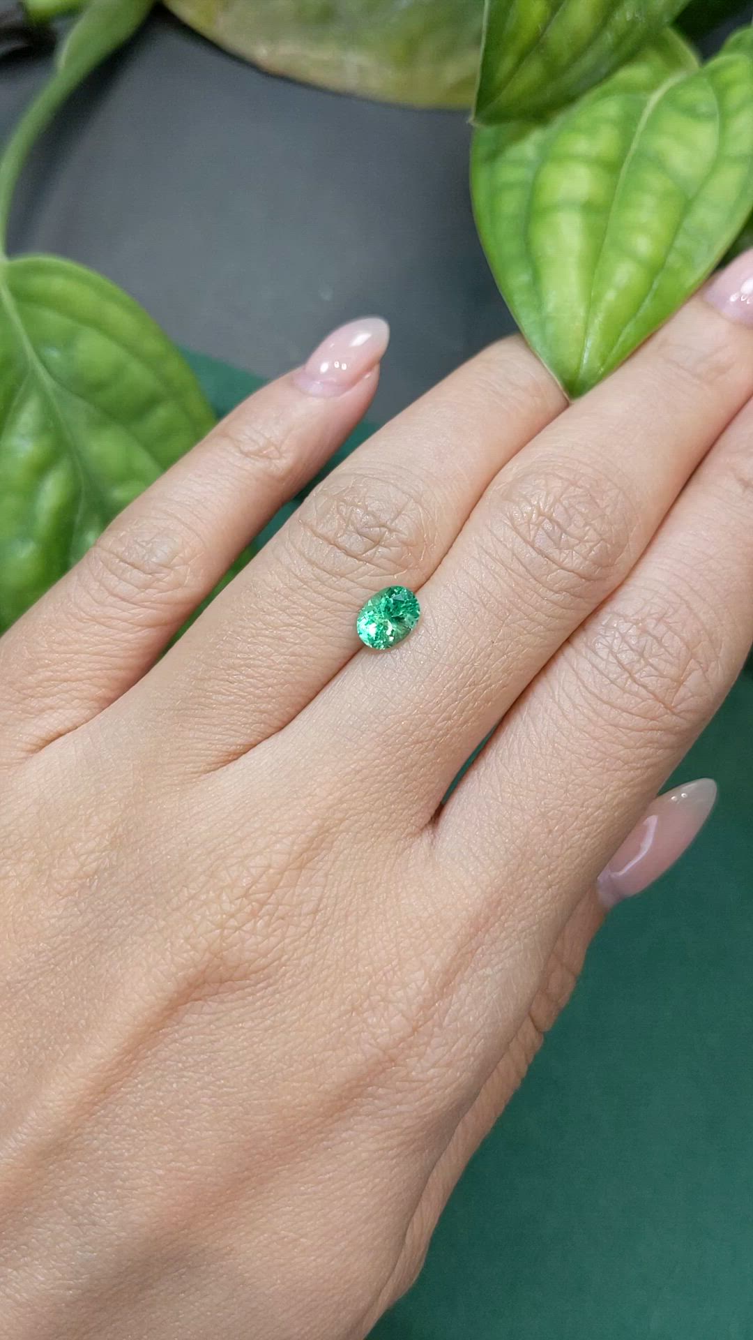 0.79 Ct. Emerald from Russia Size Video