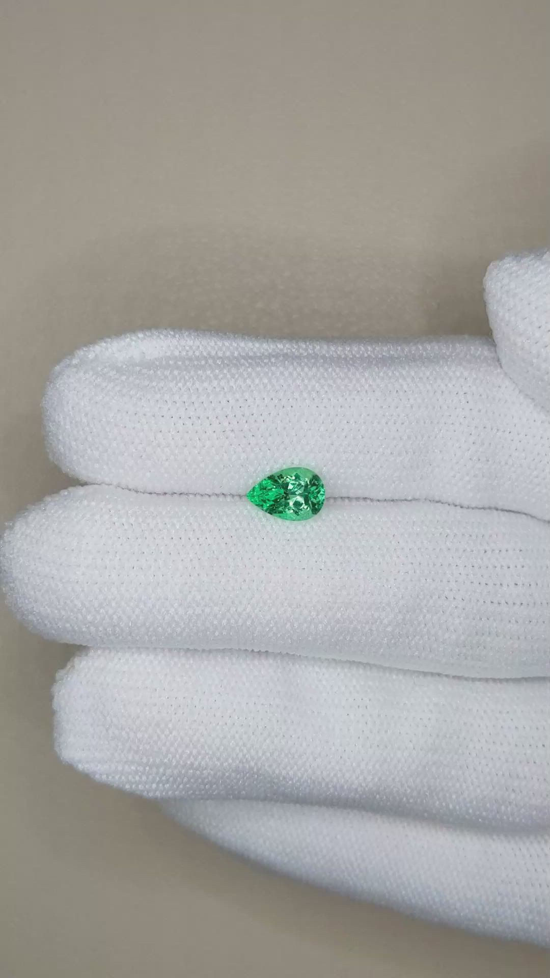 0.84 Ct. Emerald from Russia Size Video