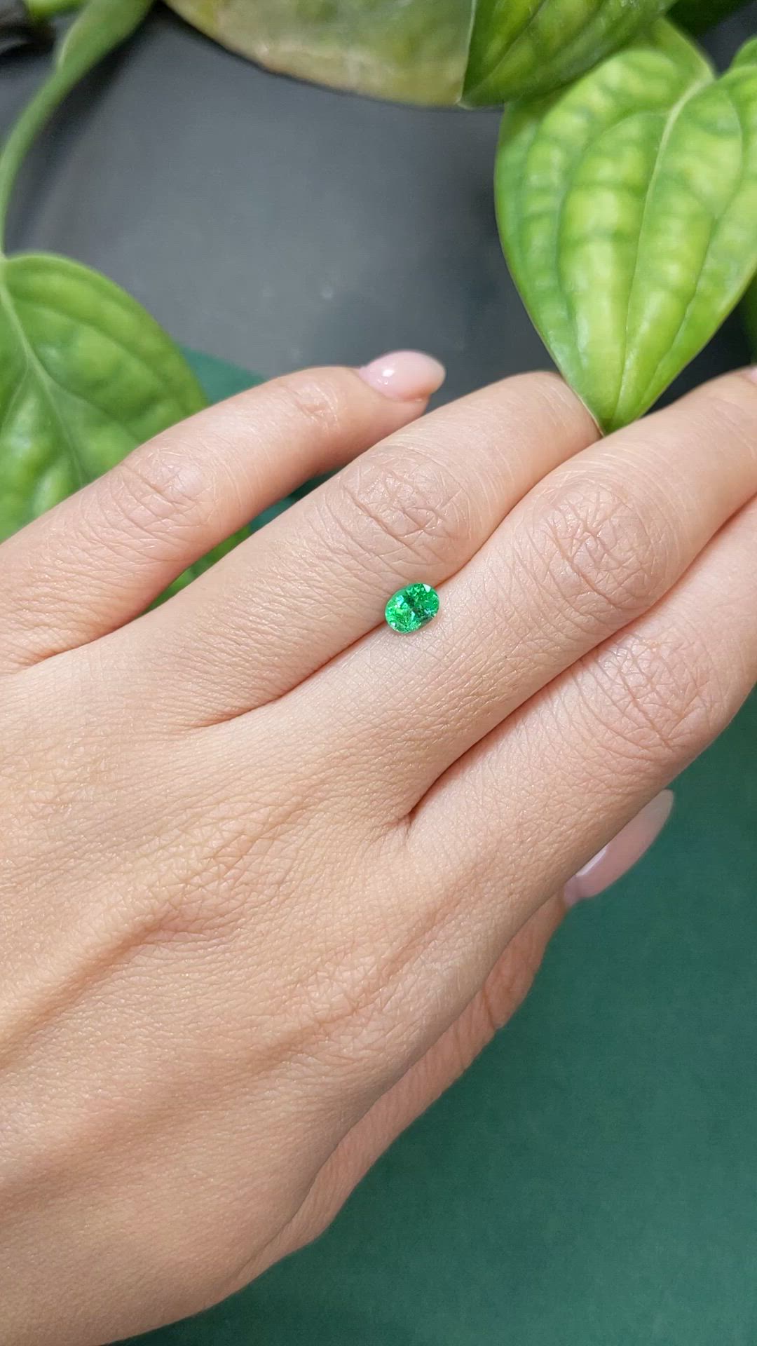 0.46 Ct. Emerald from Russia Size Video