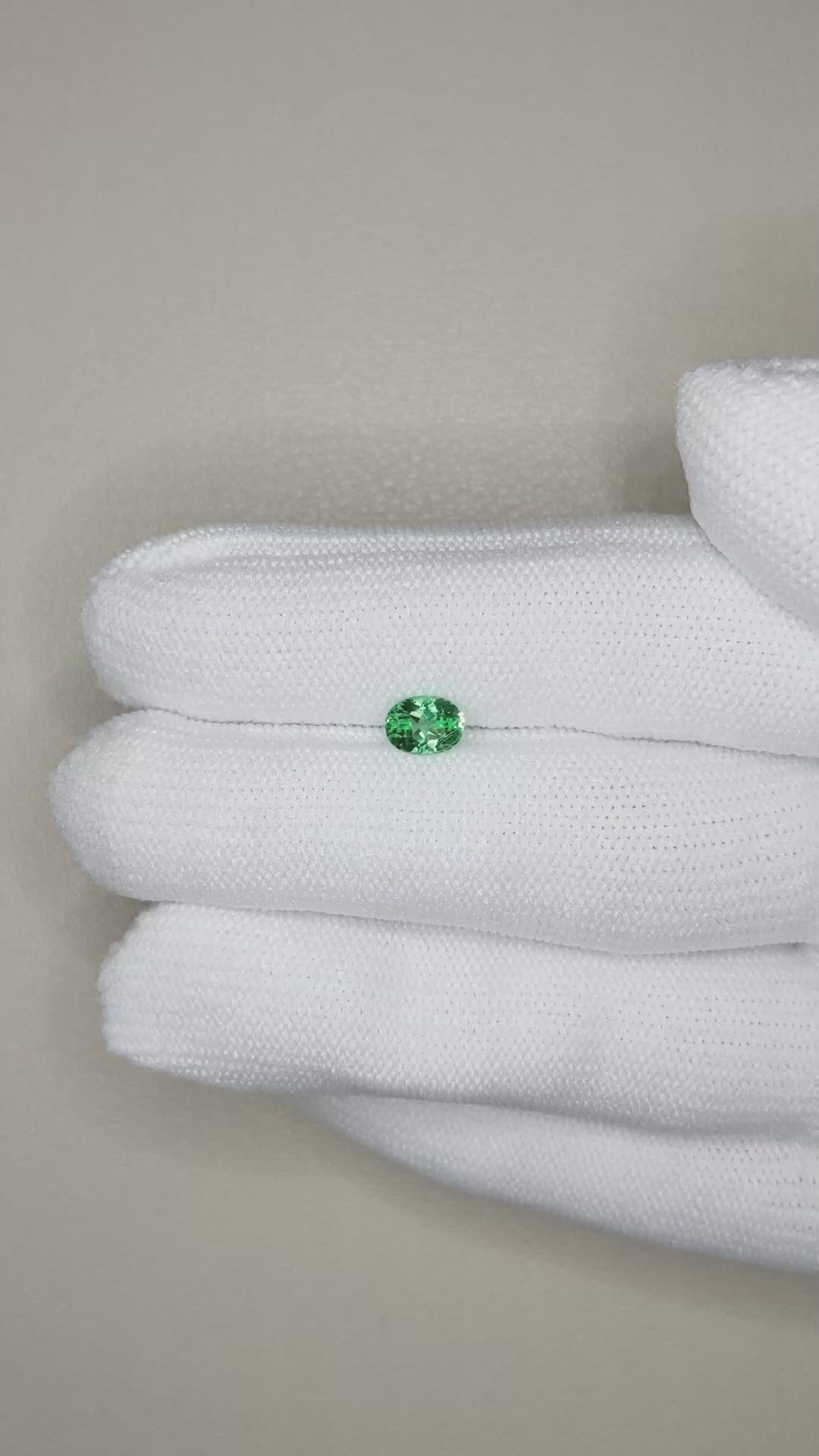 0.52 Ct. Emerald from Russia Size Video