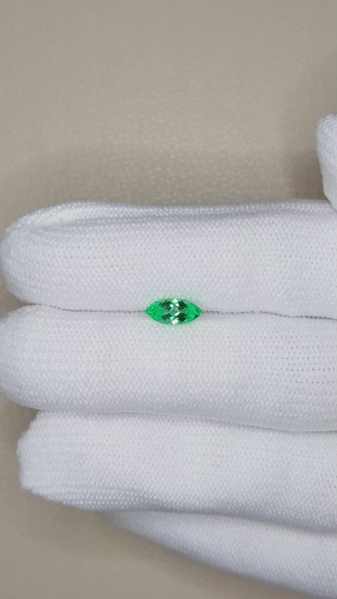 0.55 Ct. Emerald from Russia Size Video